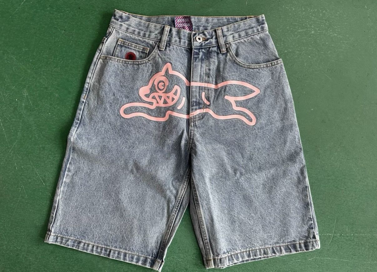 Billionaire Boys Club Billionaire Boys Club BBC Flying Dog Denim Shorts Size US 34 / EU 50 - 4 Thumbnail