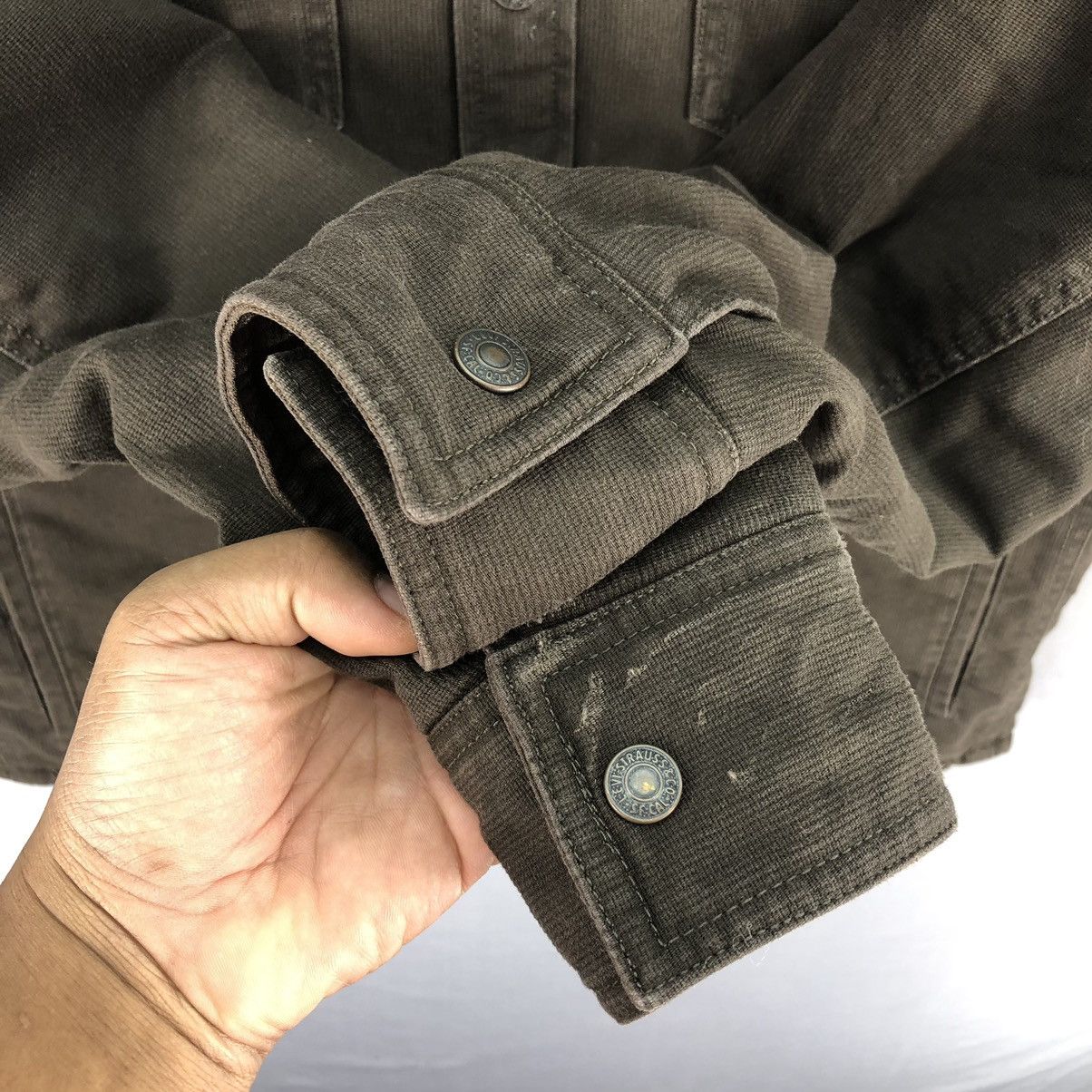 Levi's Vintage Clothing Vintage Y2K Levis Corduroy Jacket Quilted Lining Size US S / EU 44-46 / 1 - 15 Thumbnail