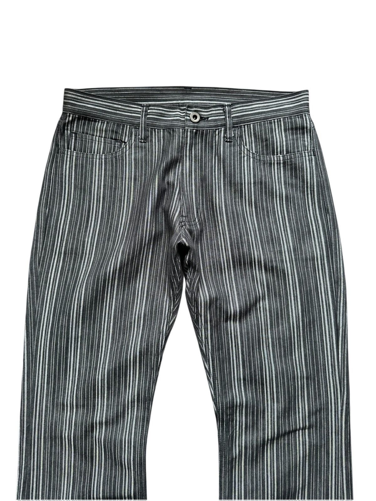 Share Spirit Homme 2000's Edge Rupert Wabash stripe denim flared jeans Size US 31 - 4 Thumbnail