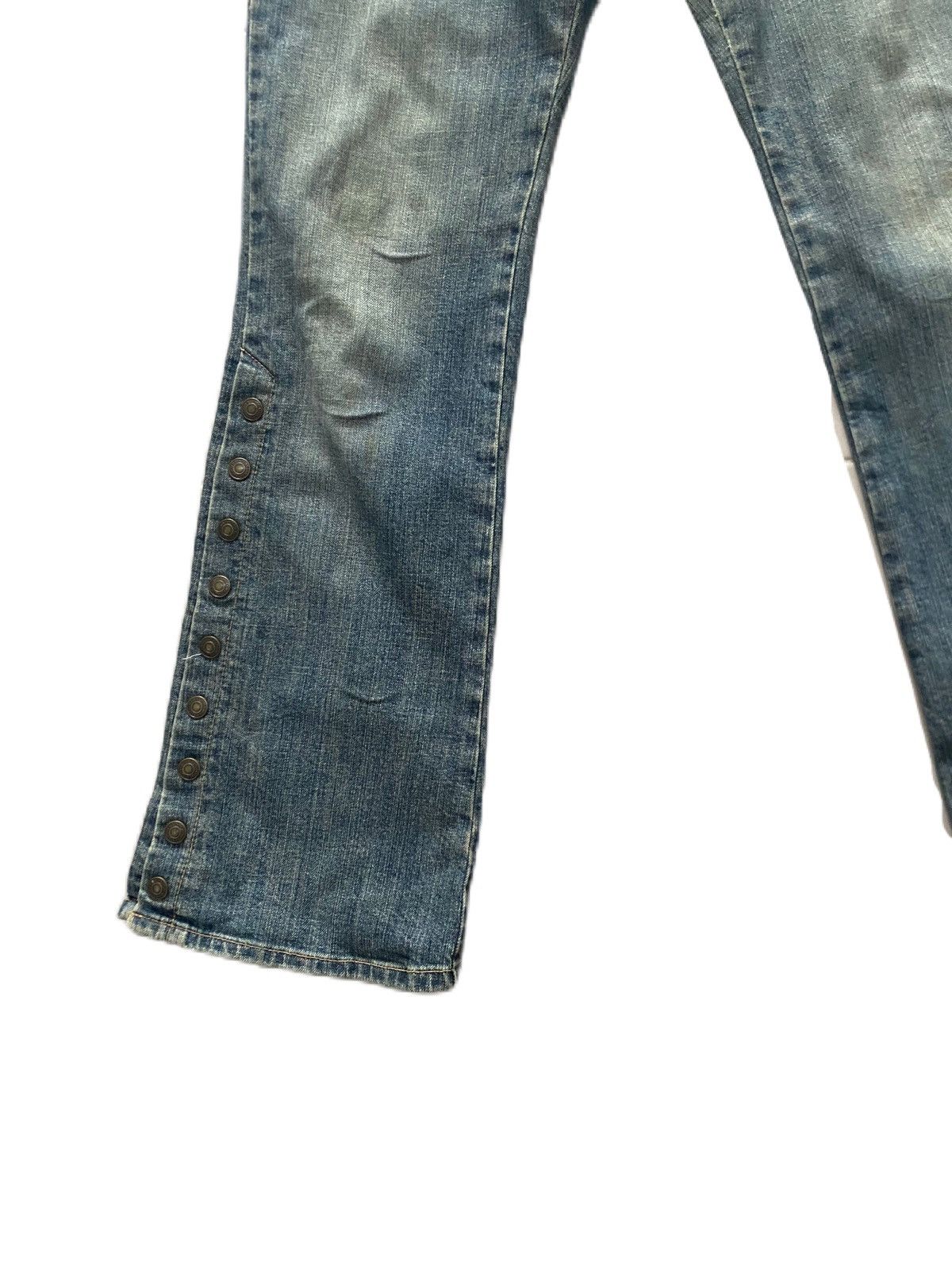 If Six Was Nine × Japanese Brand × Le Grande Bleu (L.G.B.) FLARE BUSH JEANS JAPAN BRAND BUTTON DESIGN BOTTOM RARE STYLE Size US 32 / EU 48 - 4 Thumbnail