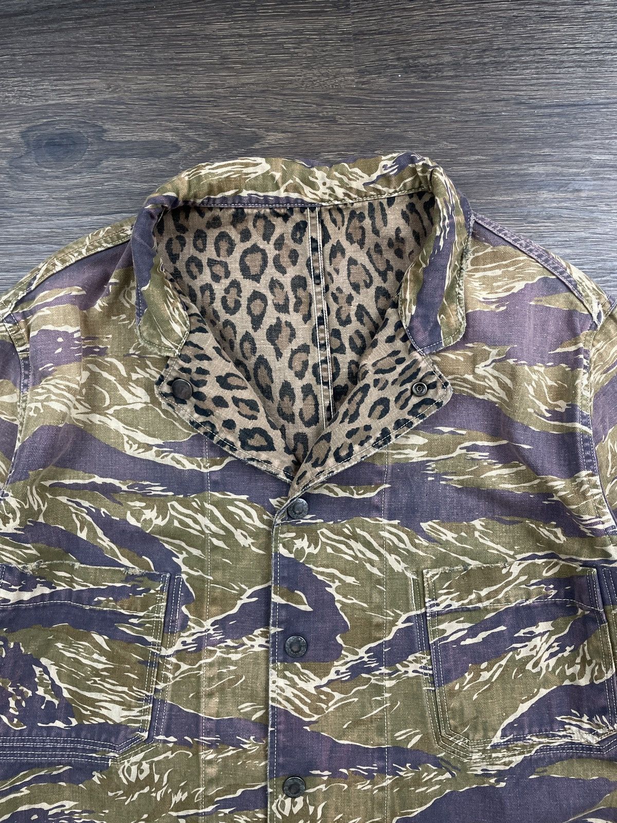 Kapital Reversible Tiger Stripe & Leopard Camo Jacket Size US L / EU 52-54 / 3 - 2 Thumbnail