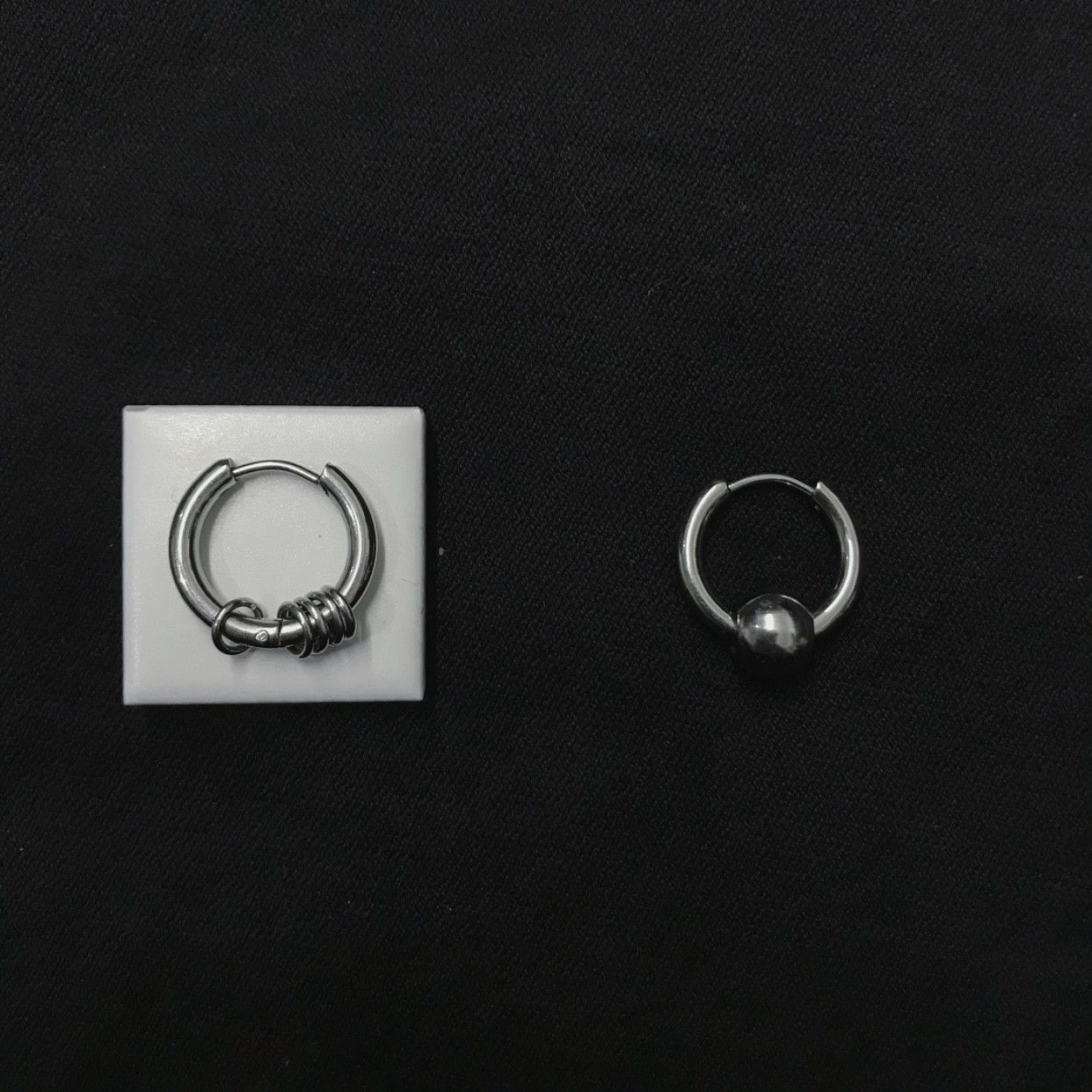 Jewelry × Sterling Silver Retro Earrings One Pairs Chrome Jewelry Size ONE SIZE - 6 Thumbnail