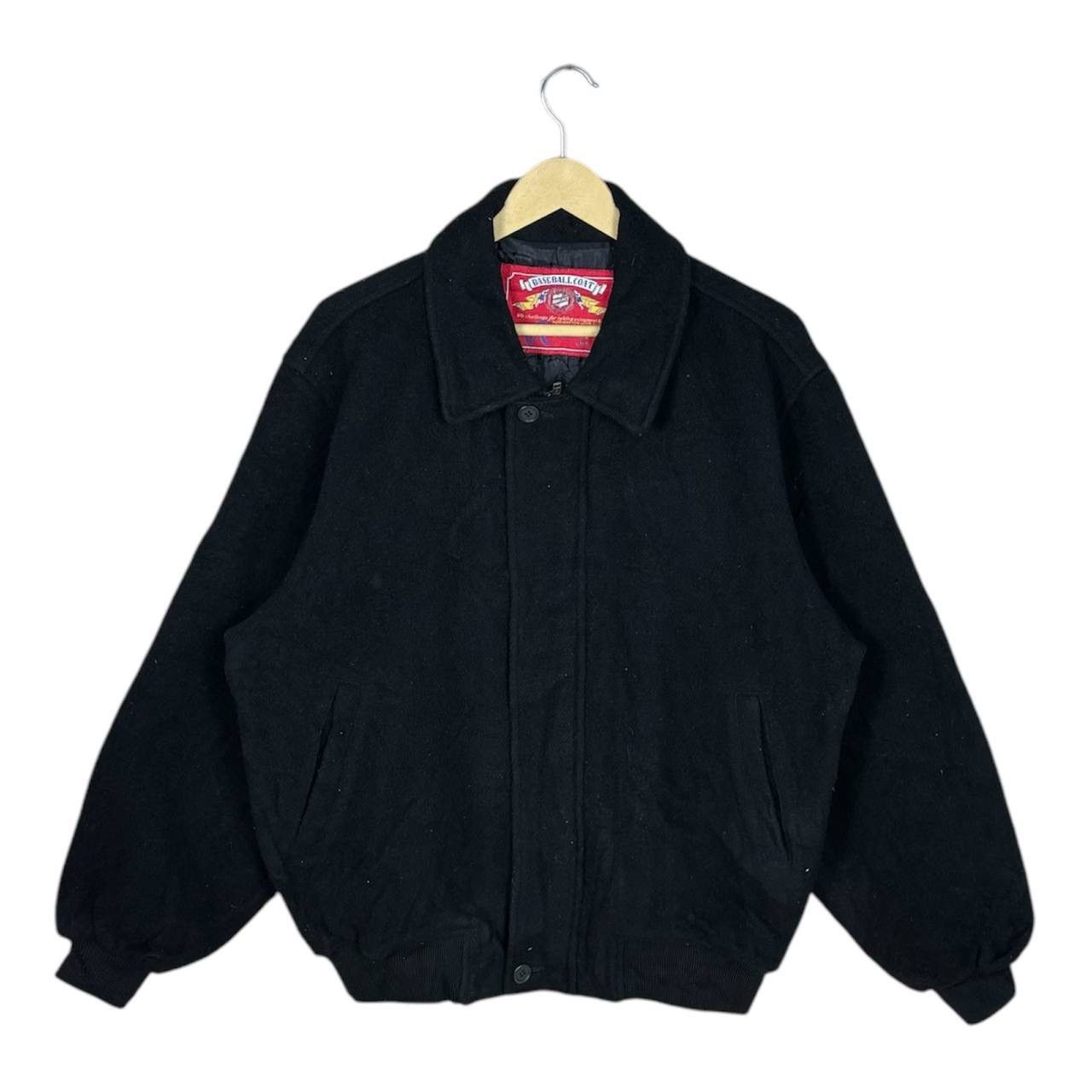Vintage Vintage 90s Rawlings Baseball Coat Wool Stadium Jacket Size US L / EU 52-54 / 3 - 1 Thumbnail