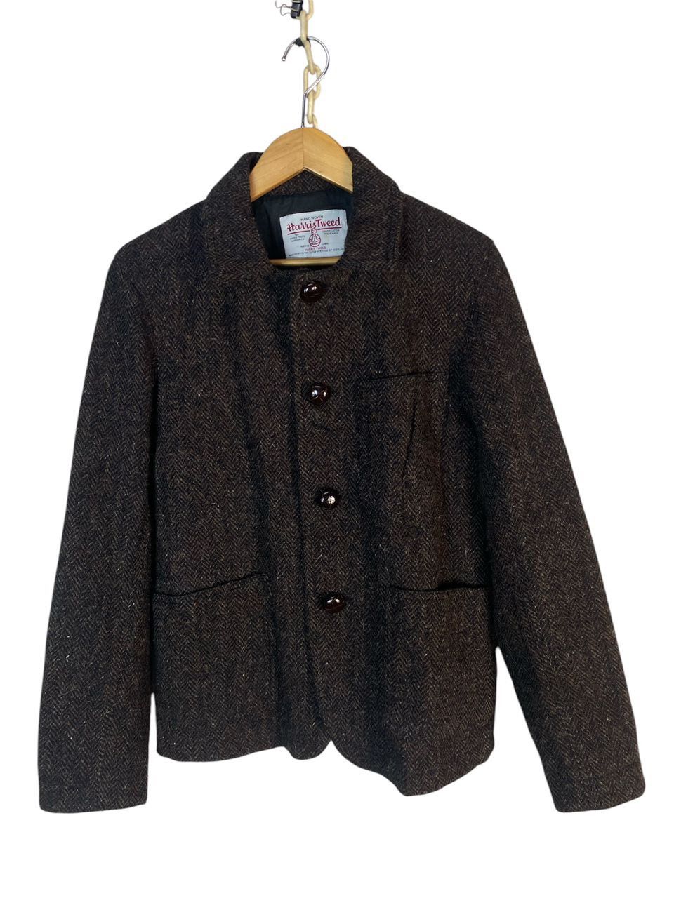 Harris Tweed Vintage Harris tweed wool jacket Size US S / EU 44-46 / 1 - 1 Thumbnail