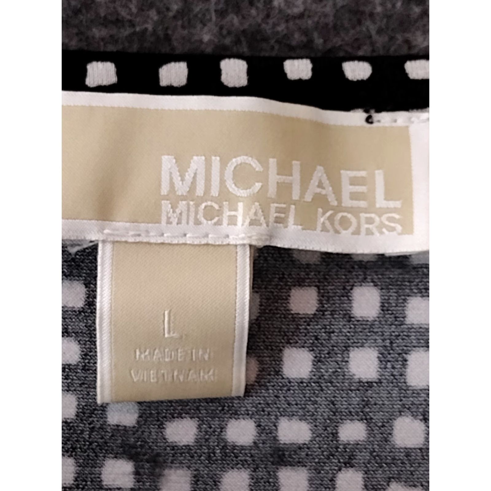 Michael Kors Michael Kors Womens Dress Black Mini Long Sleeve Polka Dot Size L Size L / US 10 / IT 46 - 6 Thumbnail