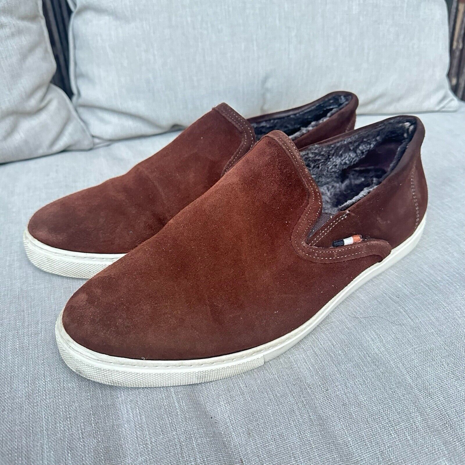 Allen Edmonds Allen Edmonds Courtside Slip On Shearling Loafer Suede 9.5 Size US 9.5 / EU 42-43 - 2 Thumbnail