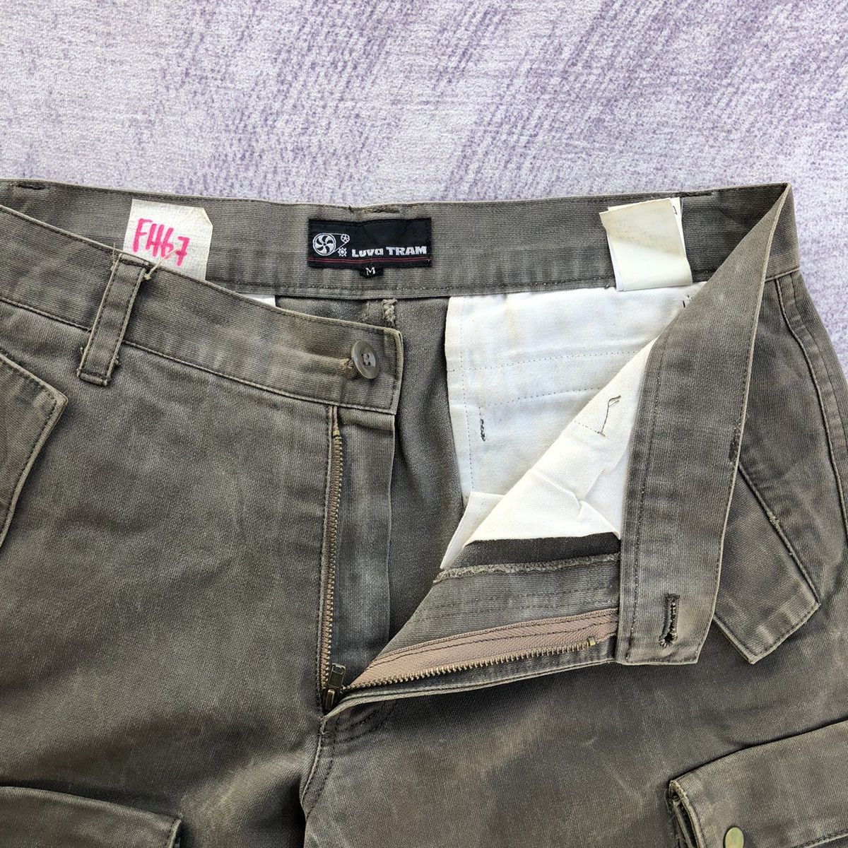 Japanese Brand Vintage Luva Tram Faded olive Cargo pants 7 pocket Size US 32 / EU 48 - 8 Thumbnail