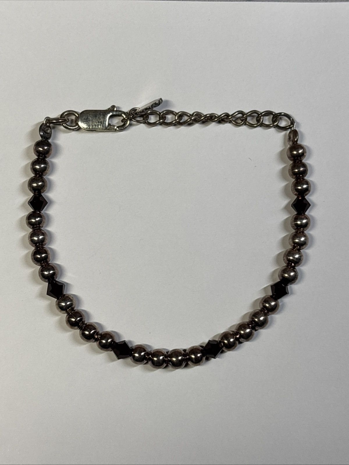 Other Sterling Silver 925 Baby Bracelet Bead Adjustable ~7.5 In. Size ONE SIZE - 1 Thumbnail