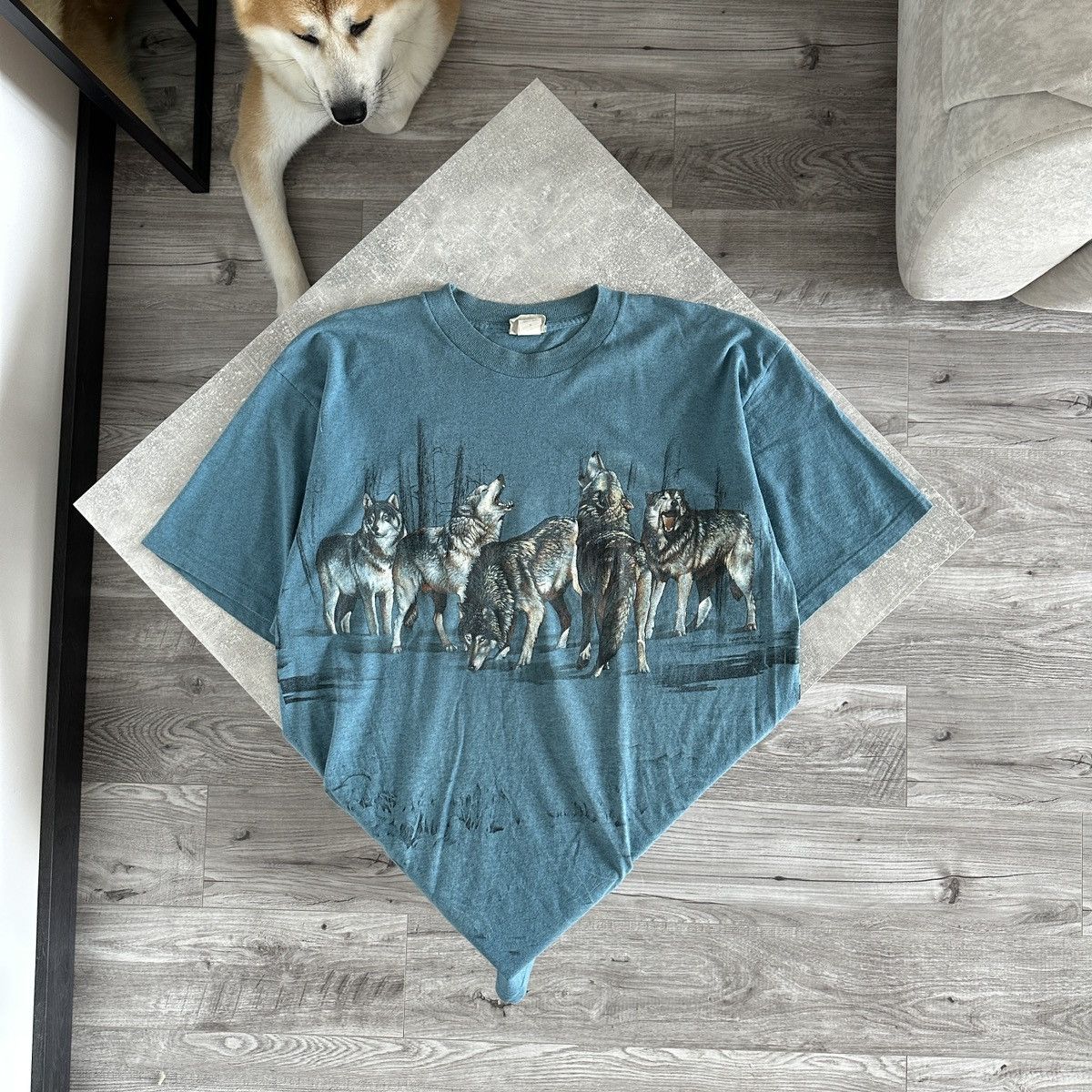 Habitat Vintage 90s Habitat Wolf Pride tee AOP Animals y2k rare og Size US XL / EU 56 / 4 - 2 Thumbnail
