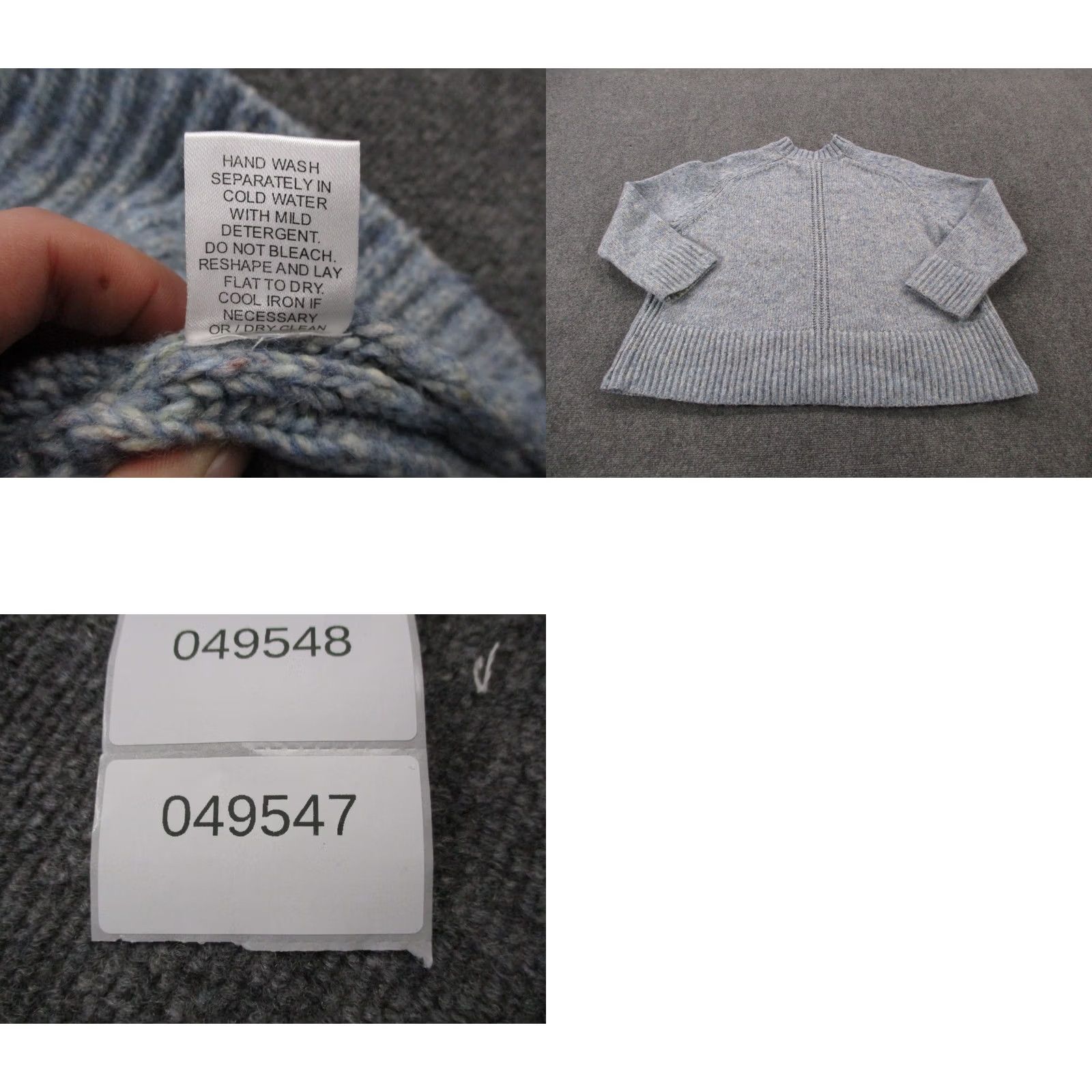 Vintage Tuckernuck Sweater Womens XL Blue Wool Blend Oversized Classic Pullover Stretch Size XL / US 12-14 / IT 48-50 - 8 Thumbnail