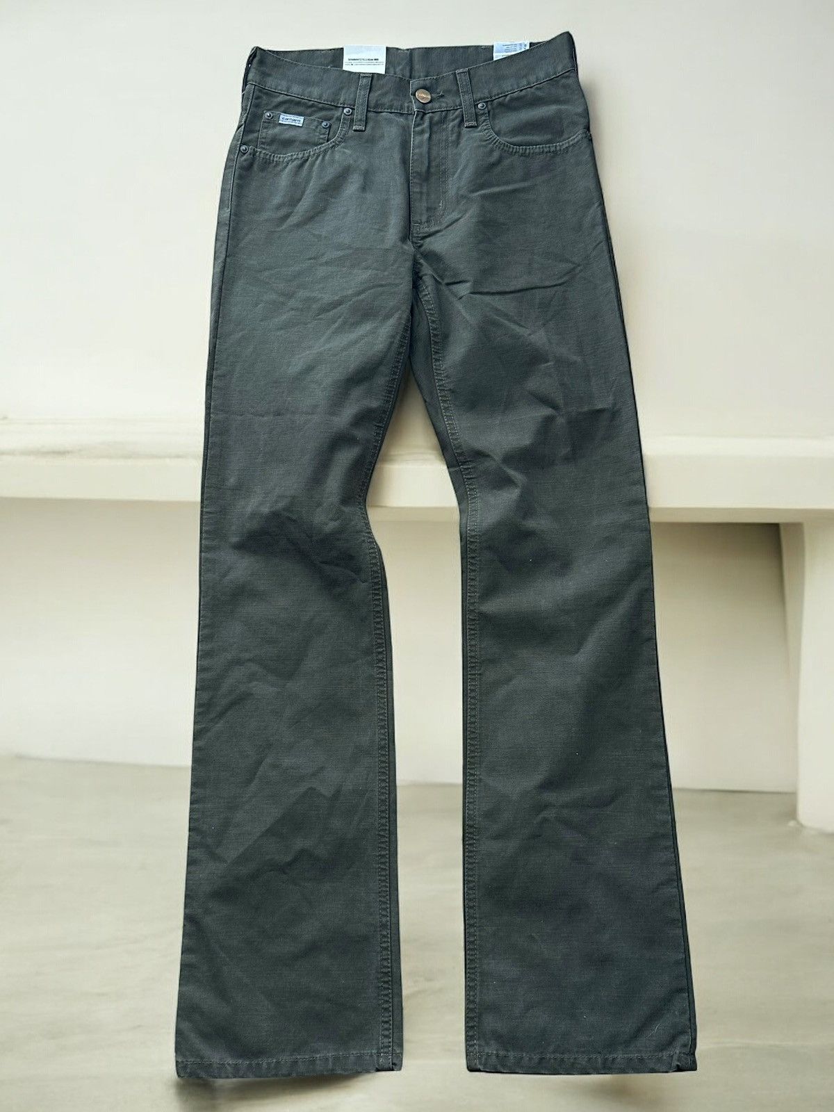 Carhartt Carhartt Combat Green Stone Washed Pants Size 25" / US 0 / IT 36 - 4 Thumbnail
