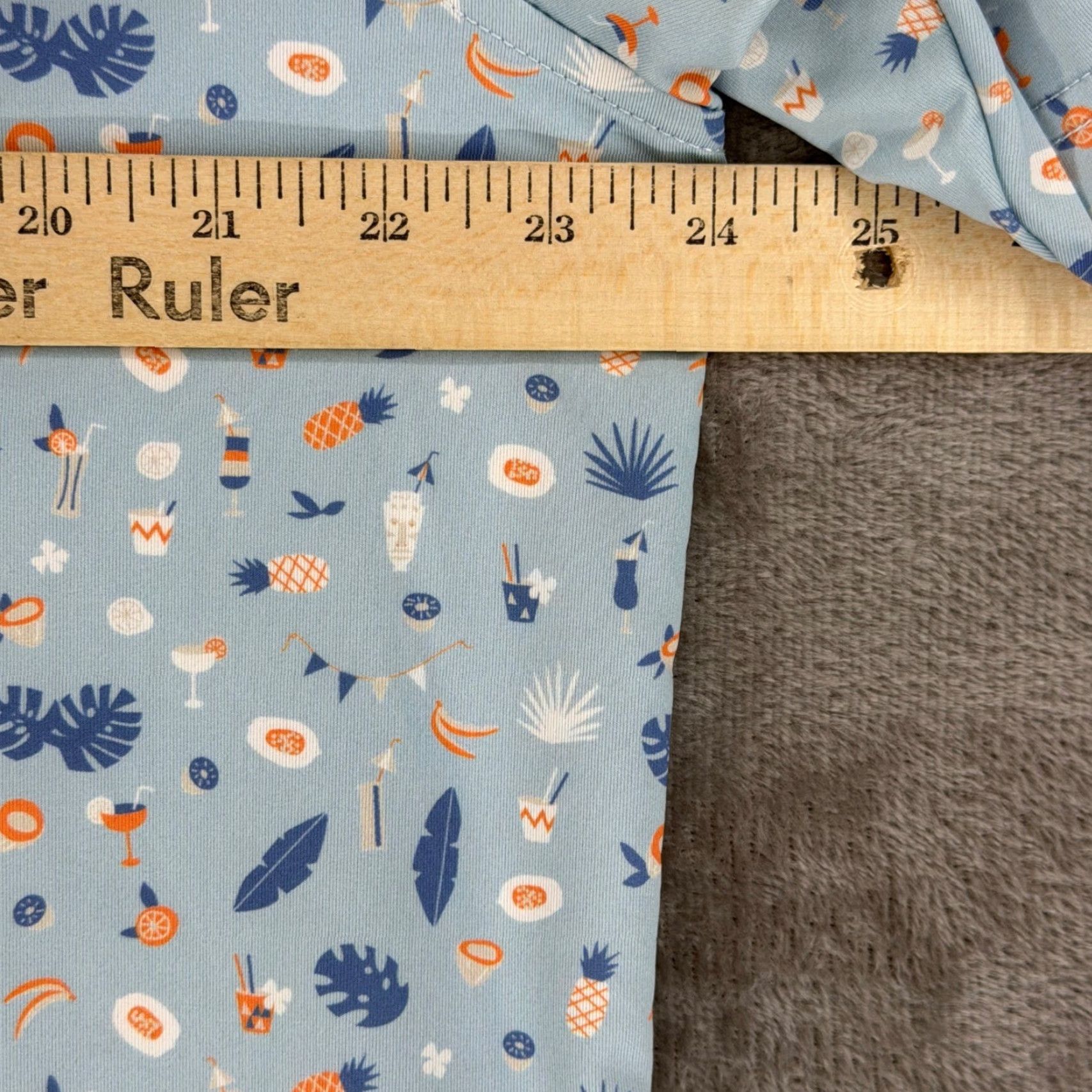 Vintage Straight Down Performance Polo Shirt Mens Large Blue Tropical Cocktail Pineapple Golf Polo Size US L / EU 52-54 / 3 - 5 Thumbnail