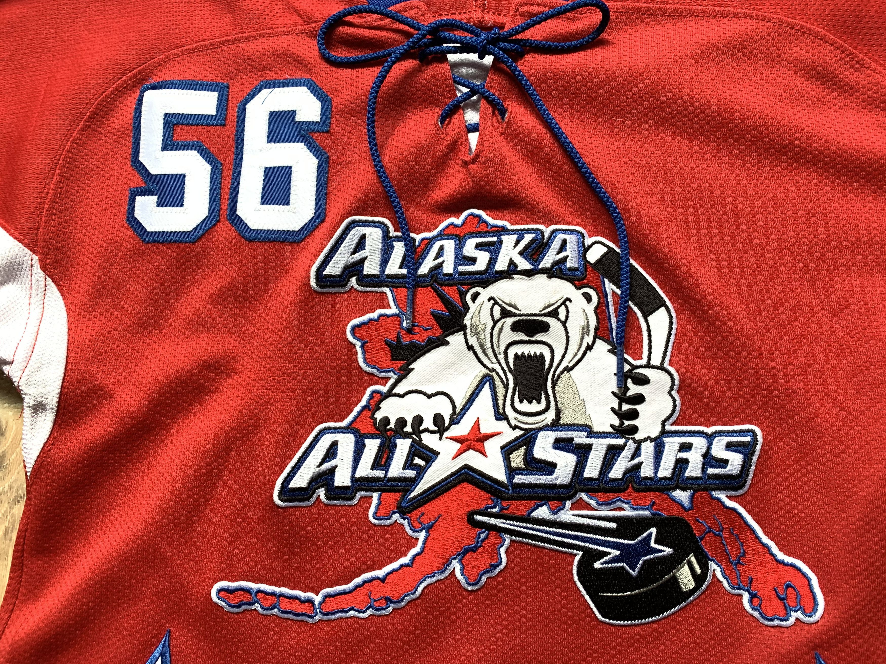 NHL × Vintage Vintage K1 Alaska All Stars Peter Flannery-Schutt #56 Jersey Size US XXS / EU 40 - 5 Thumbnail