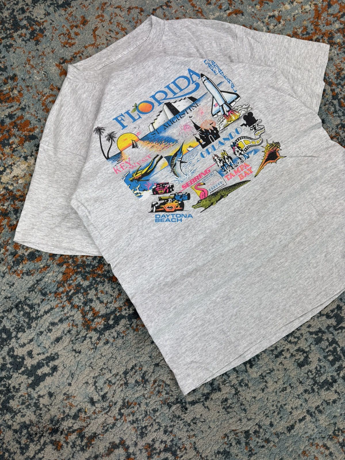 Vintage Vintage 80s Florida USA souvenir graphic tee single stitch Size US M / EU 48-50 / 2 - 2 Thumbnail