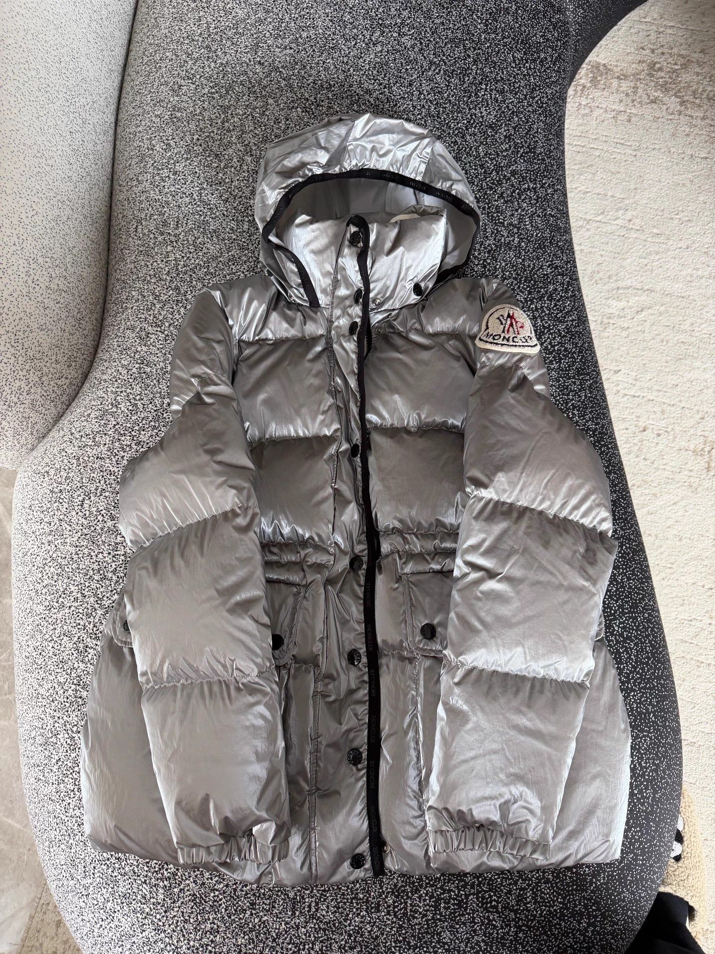 Moncler Moncler Silver New Puffer Jacket 0 Size XS / US 0-2 / IT 36-38 - 3 Thumbnail