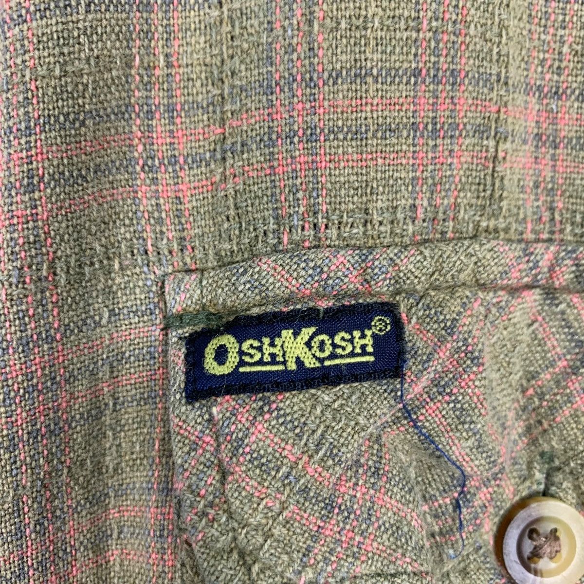 Oshkosh OSHKOSH Checked Plaid Double Pocket Flannel Jacket #0313-C14 Size US L / EU 52-54 / 3 - 14 Thumbnail