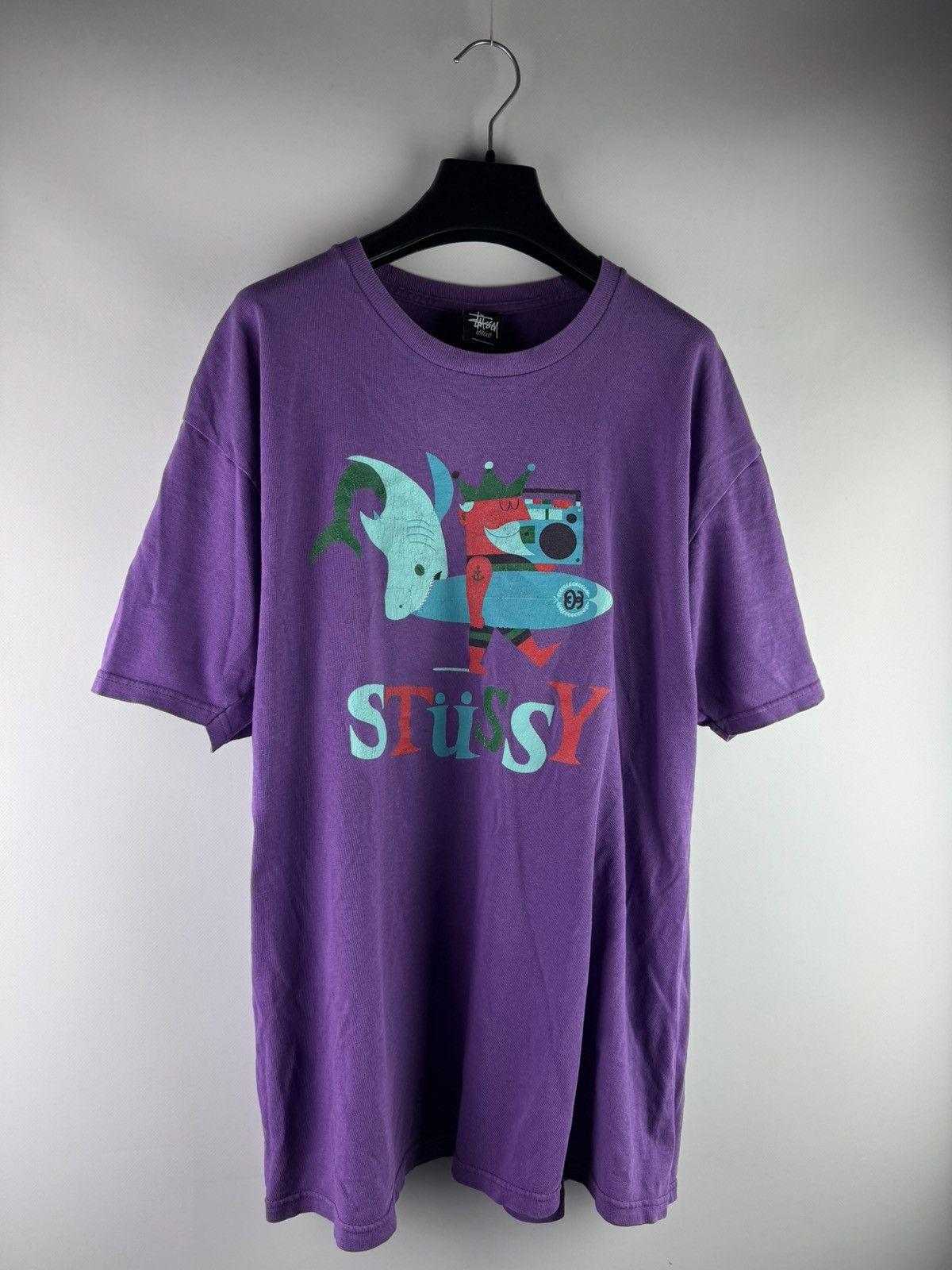 Stussy Stussy x King Surfer 'Purple' T-Shirt Size US L / EU 52-54 / 3 - 1 Thumbnail