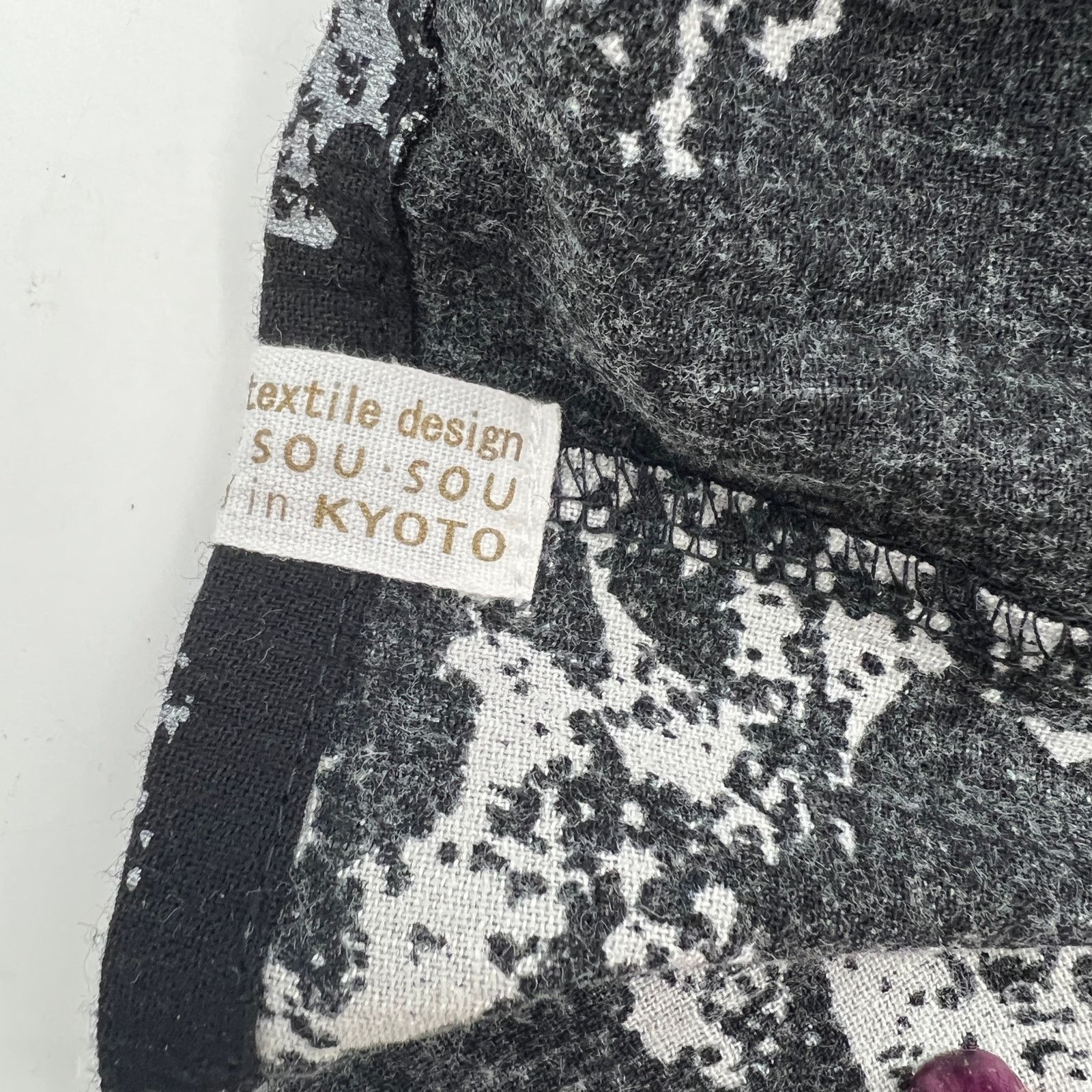 SOU SOU Sou Sou Cotton Printed Dress Japanese Black Size M / US 6-8 / IT 42-44 - 7 Thumbnail