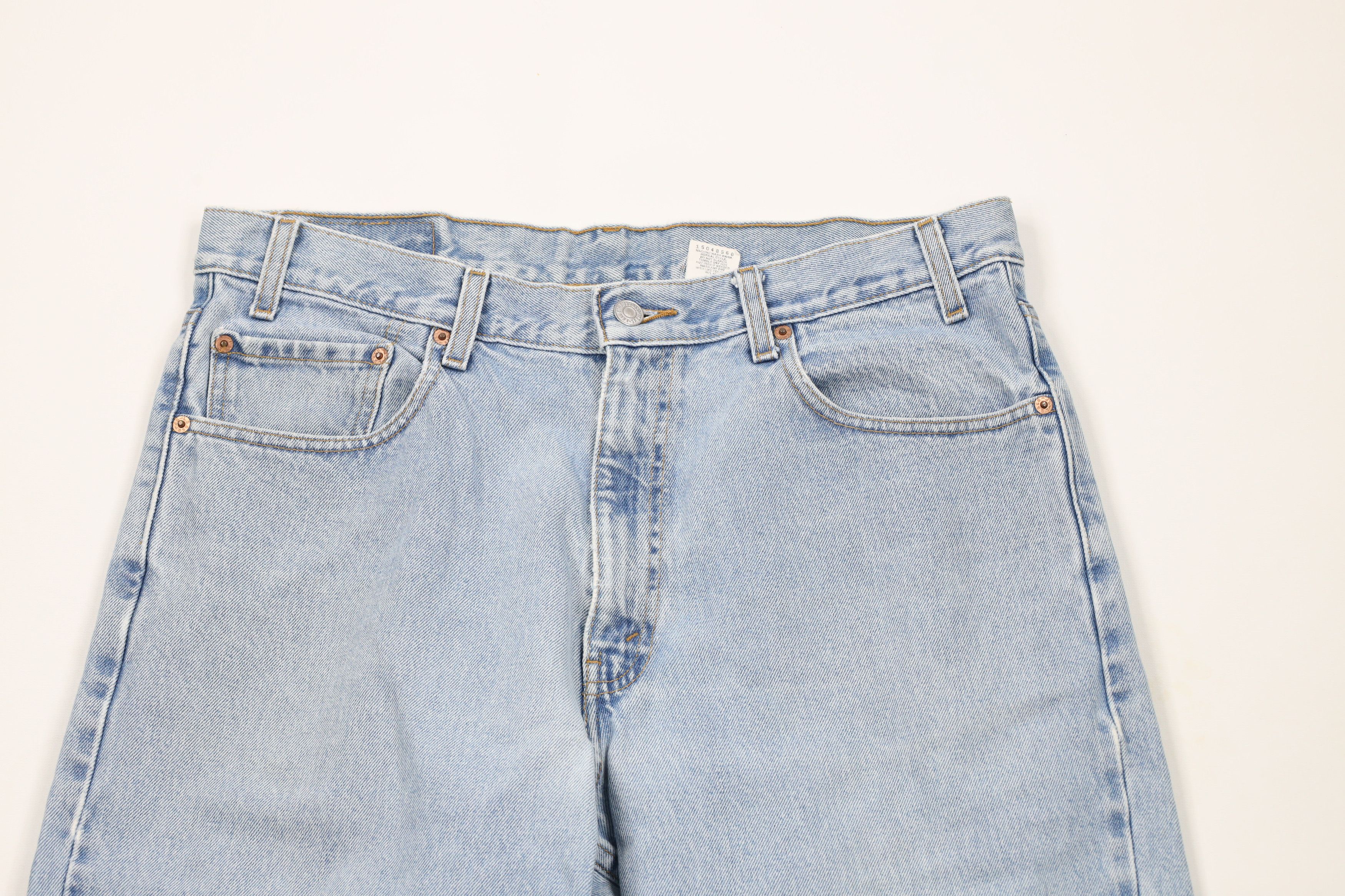 Levi's × Vintage Vintage Y2K 2002 Levis 550 Relaxed Fit Denim Jeans Blue Size US 34 / EU 50 - 2 Thumbnail