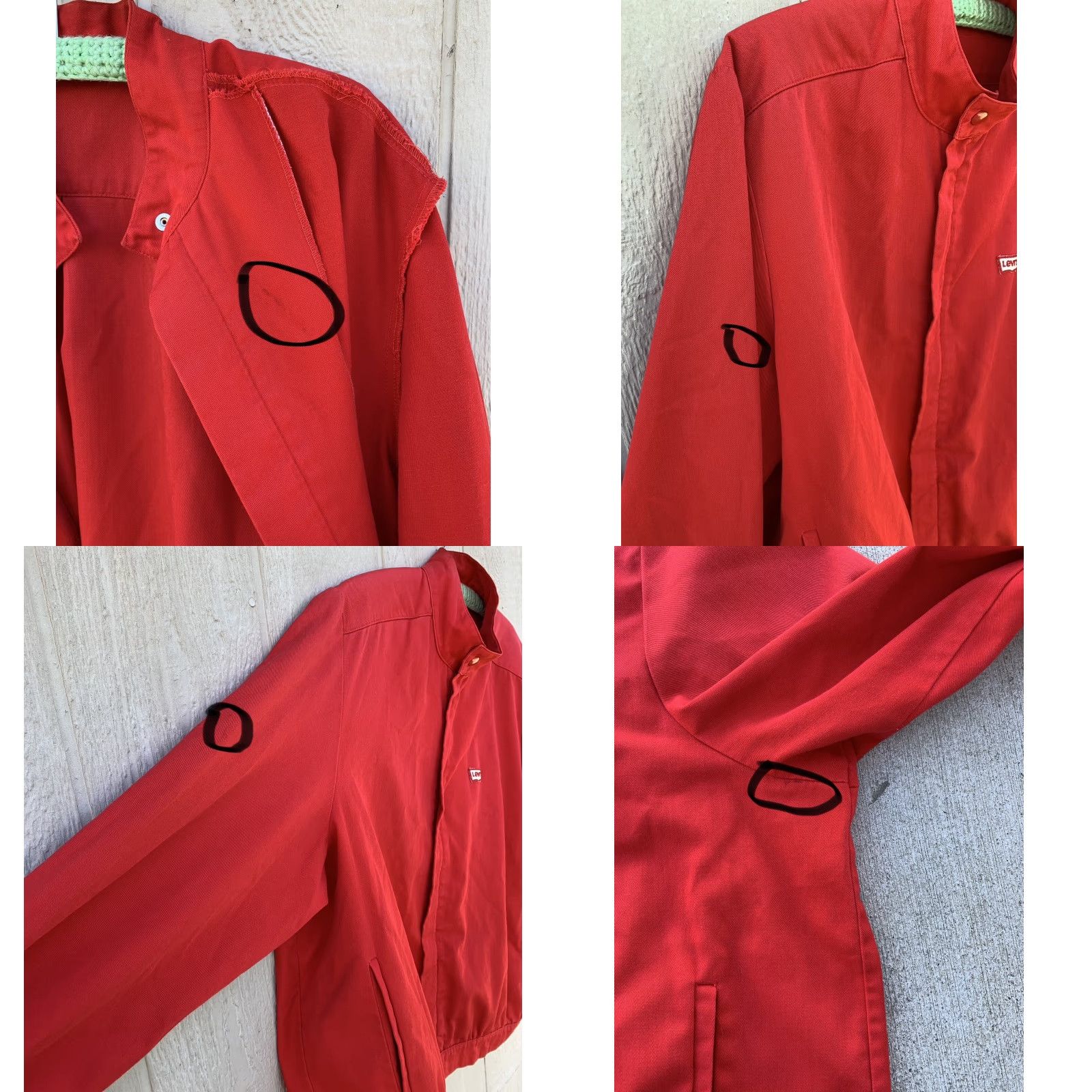 Levi's VINTAGE Levi's jacket red with logo on chest Talon zipper XL Mens Jacket Size US XL / EU 56 / 4 - 9 Thumbnail
