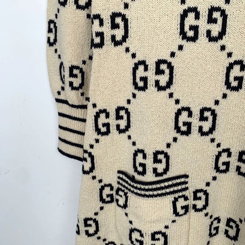 Gucci GucciBeige logo old flower full printed round-neck knitted Size S / US 4 / IT 40 - 4 Thumbnail