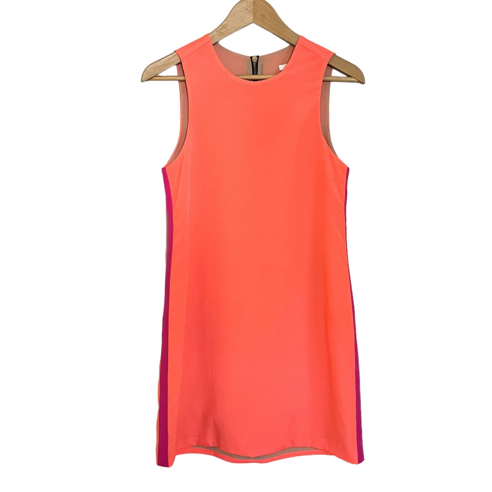 Other NWT Naven Sporty Twiggy Mini Dress Neon Salmon Pop Pink Size XS / US 0-2 / IT 36-38 - 7 Thumbnail