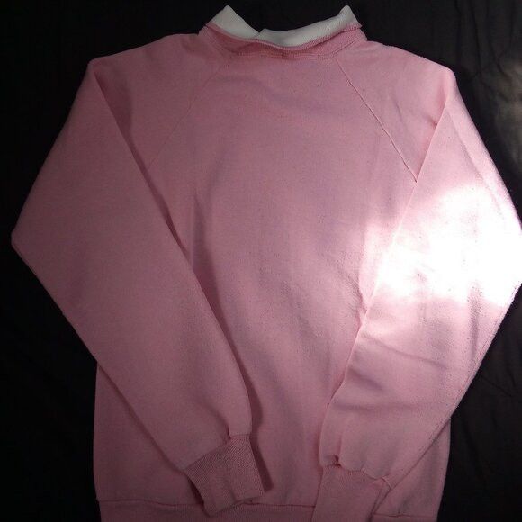 Jerzees × Vintage Vintage Teddy Bears Hearts Flowers Collared Sweatshirt Size M / US 6-8 / IT 42-44 - 7 Thumbnail