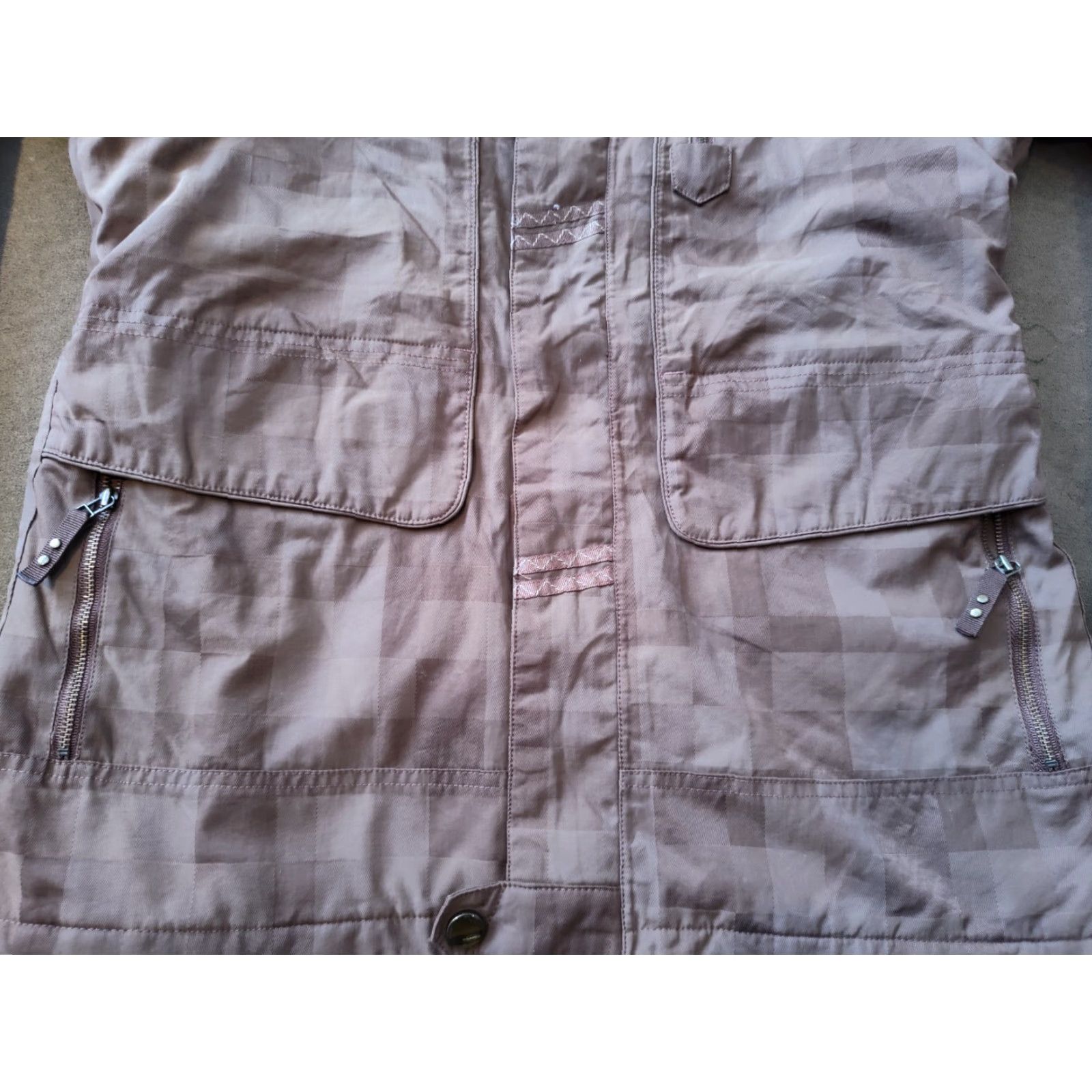 Vintage SIMMS Jacket Women Large Brown Nylon Hooded Winter Coat Ski Snowboard Womens Size L / US 10 / IT 46 - 3 Thumbnail