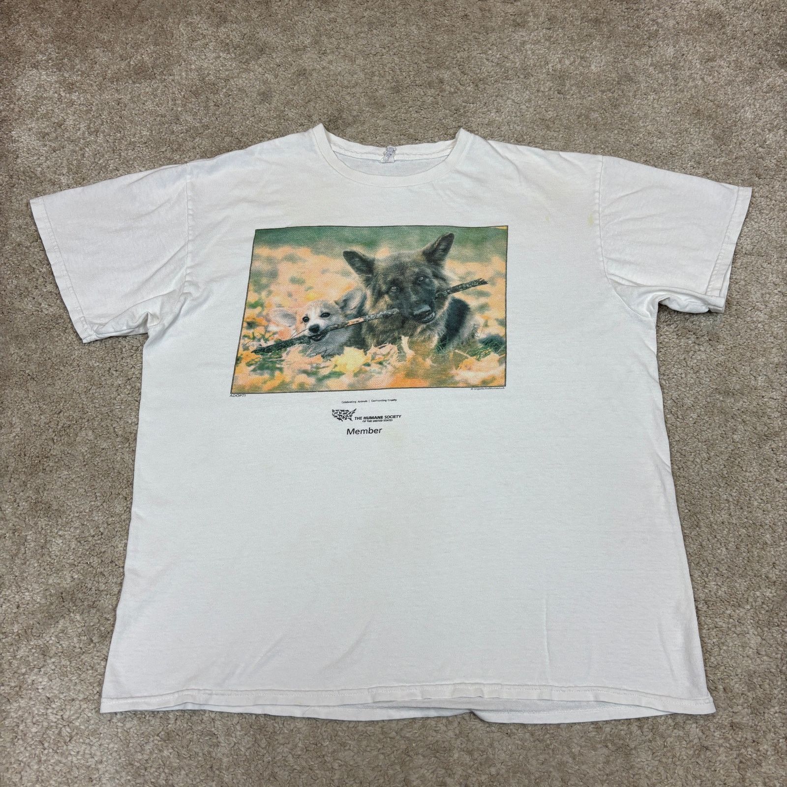 Vintage Vintage Humane Society Dog T Shirt Women's Large Corgi Size L / US 10 / IT 46 - 2 Thumbnail