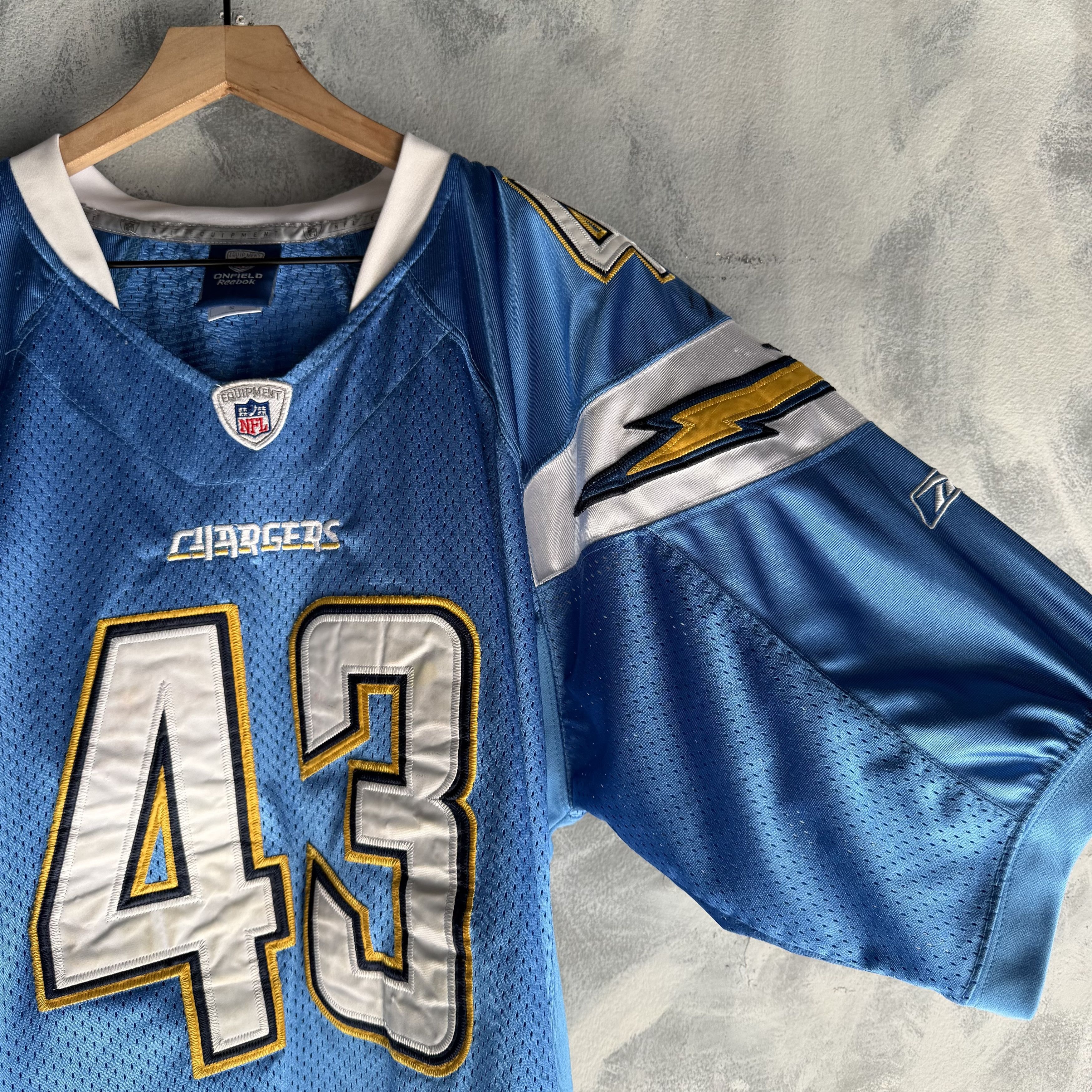 Reebok VTG CHARGERS Darren Sproles Jersey SZ 52 Sewn Signed #43 Size US XL / EU 56 / 4 - 5 Thumbnail