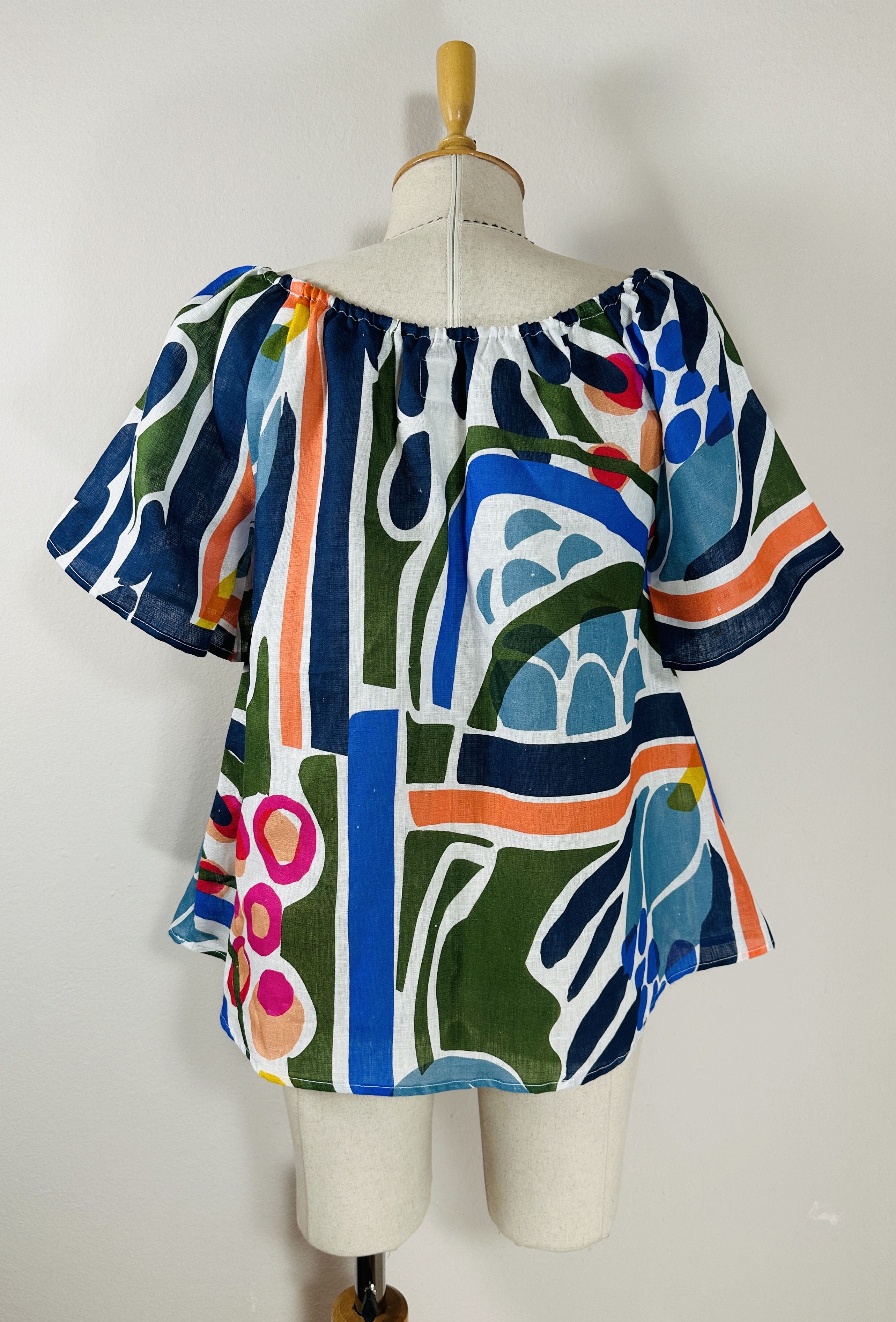 120% Lino Linen top blouse Size M / US 6-8 / IT 42-44 - 3 Thumbnail