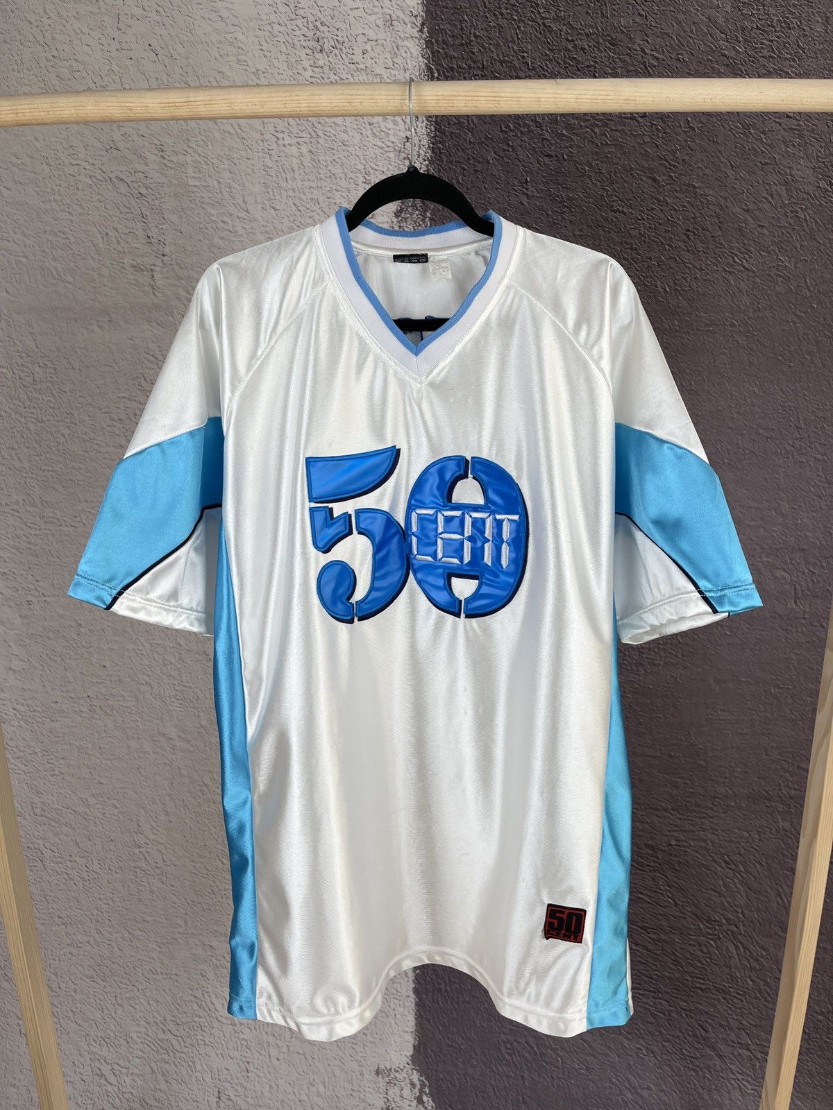50 Cent 50 cent Fifty Cent vintage limited edition big logo jersey Size US L / EU 52-54 / 3 - 1 Thumbnail