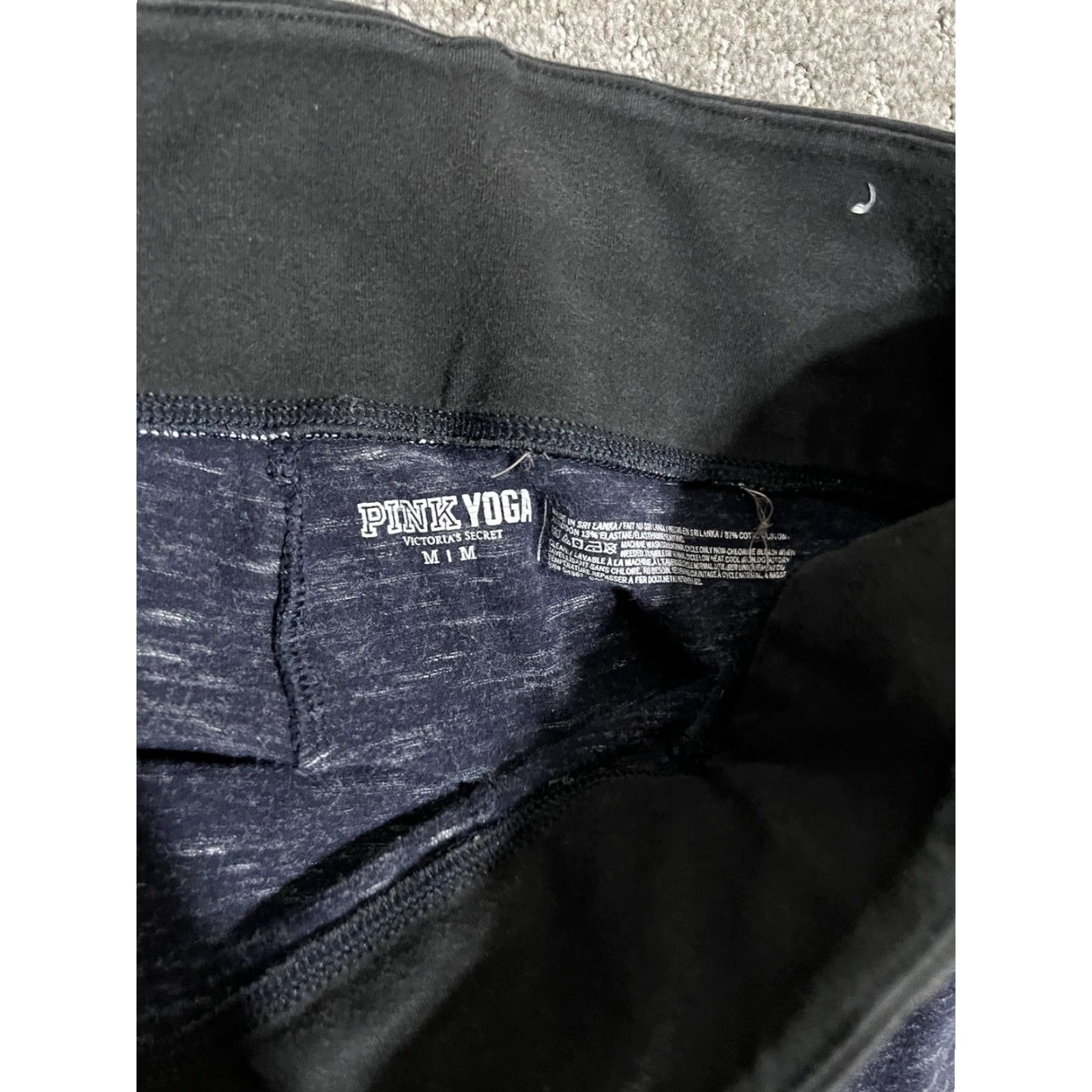 Victoria's Secret Victoria's Secret black Leggings Gym Victoria Sz Medium Blue Size 32" / US 10 / IT 46 - 5 Thumbnail
