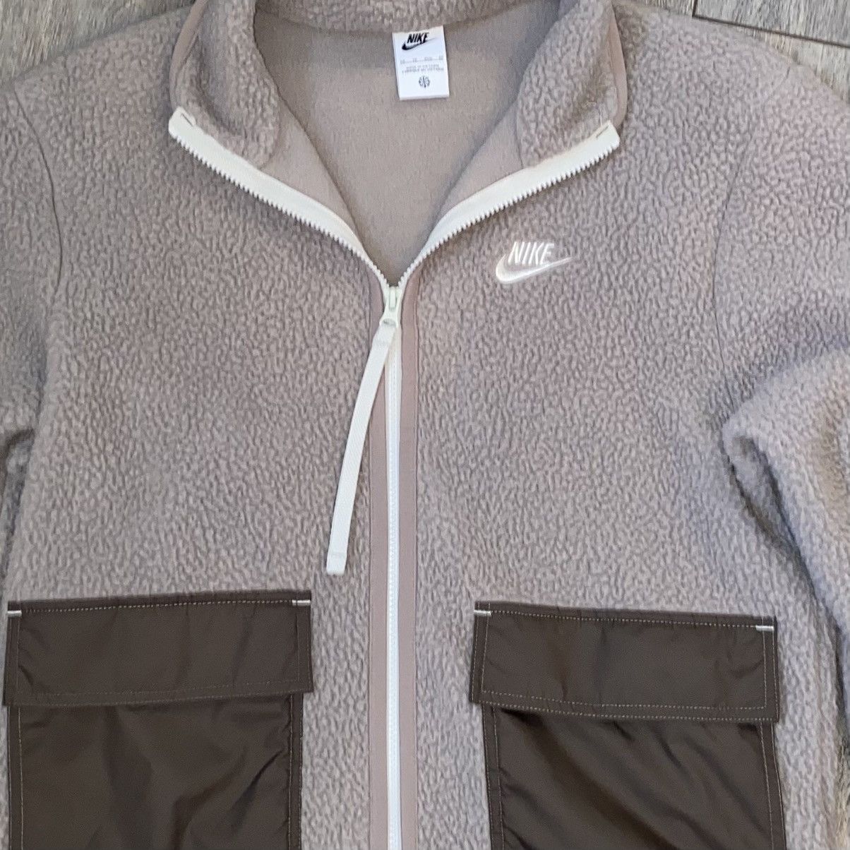 Nike Nike Sherpa Fleece Jacket Size US XS / EU 42 / 0 - 2 Thumbnail