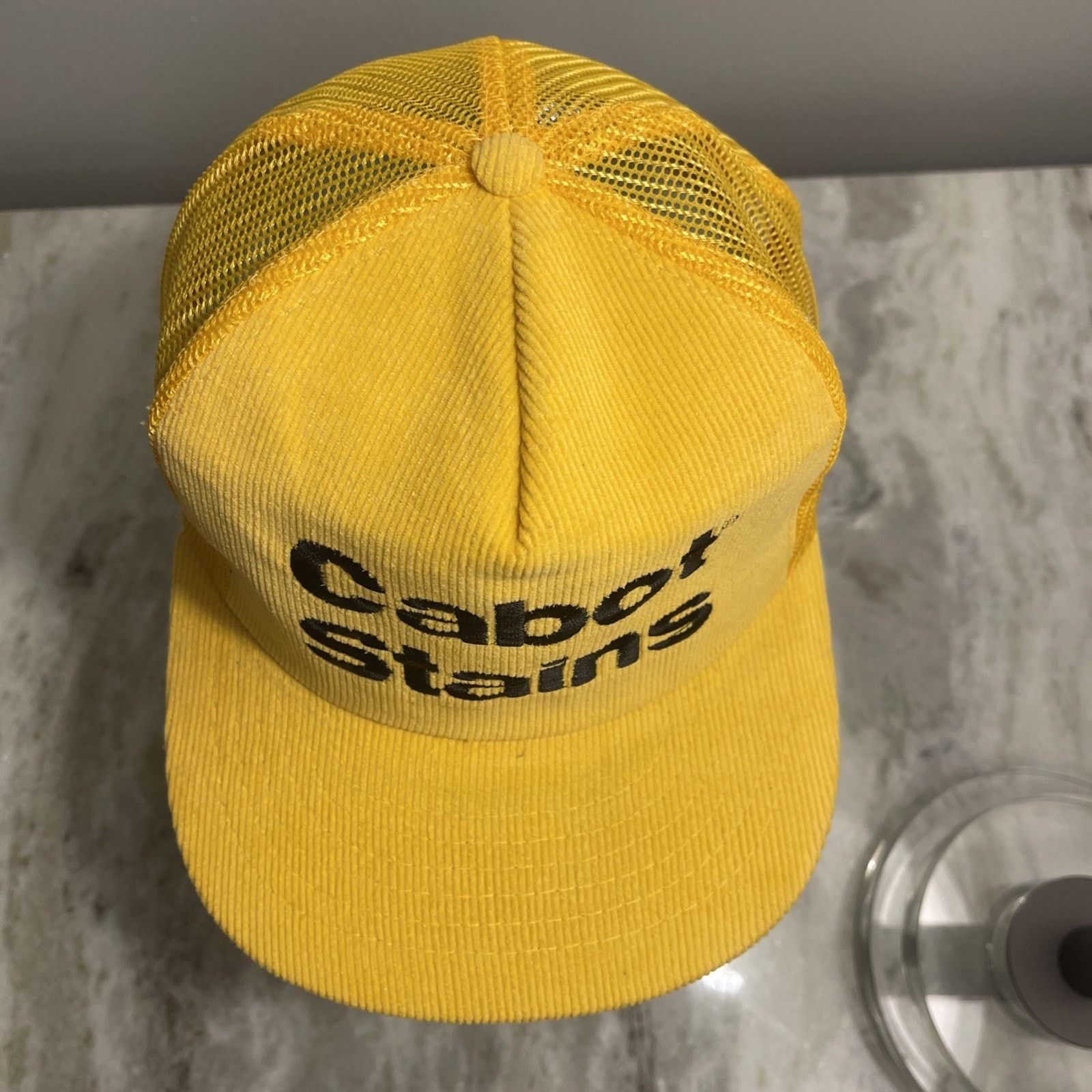 Vintage VTG 80S CABOT WOOD STAINS CARPENTRY RETRO CORDUROY TRUCKER Size ONE SIZE - 4 Thumbnail