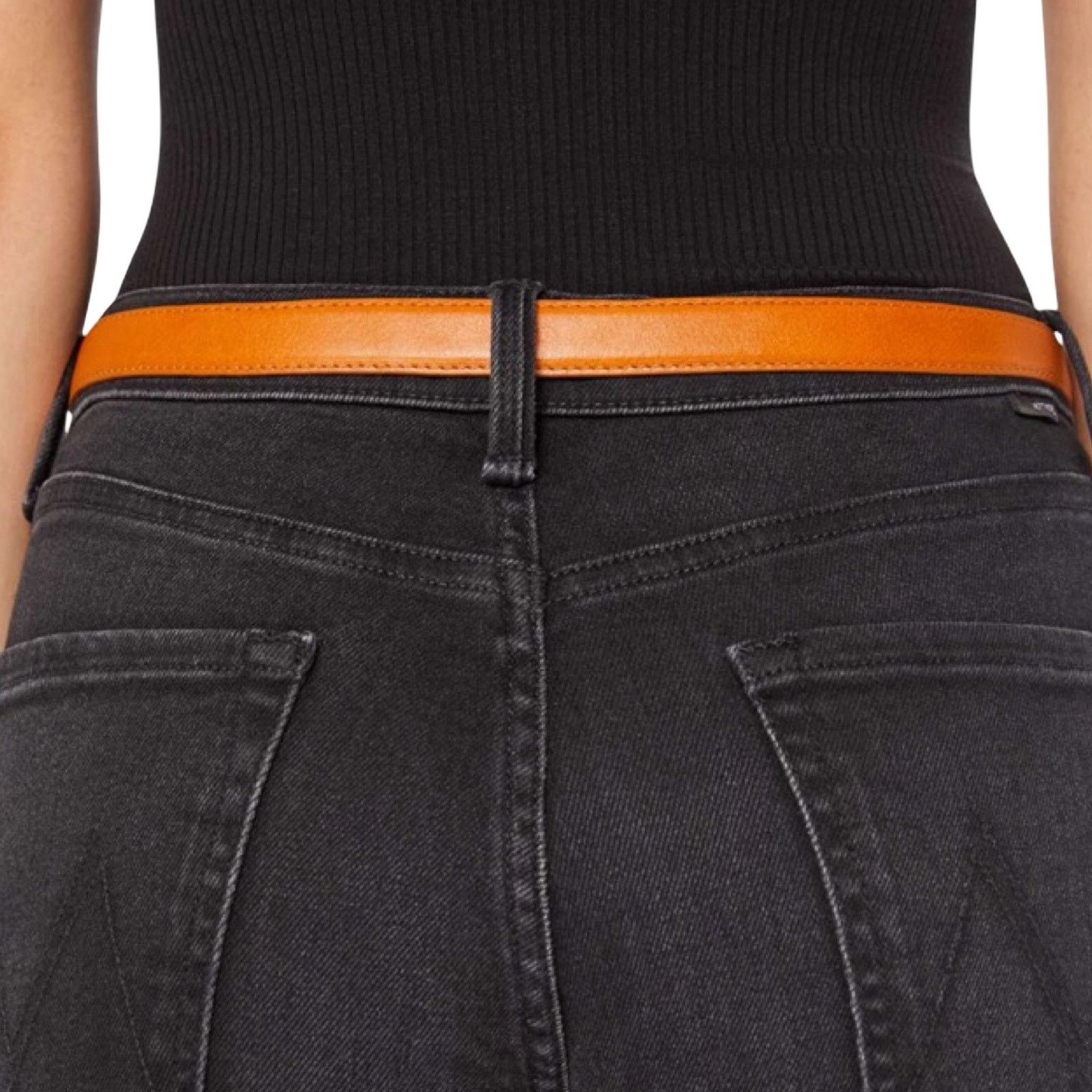 Mother Charm School Brown Owl Star Moon Leather Belt M NEW