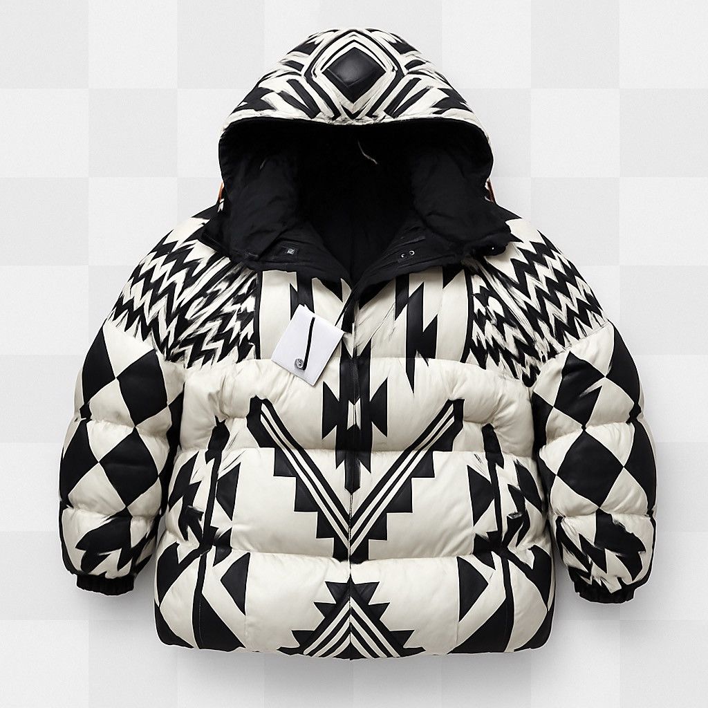 Moncler MONCLER REVERSIBLE PRINT HORDELYME GIUBBOTTO - SIZE 4 Size US XL / EU 56 / 4 - 1 Thumbnail