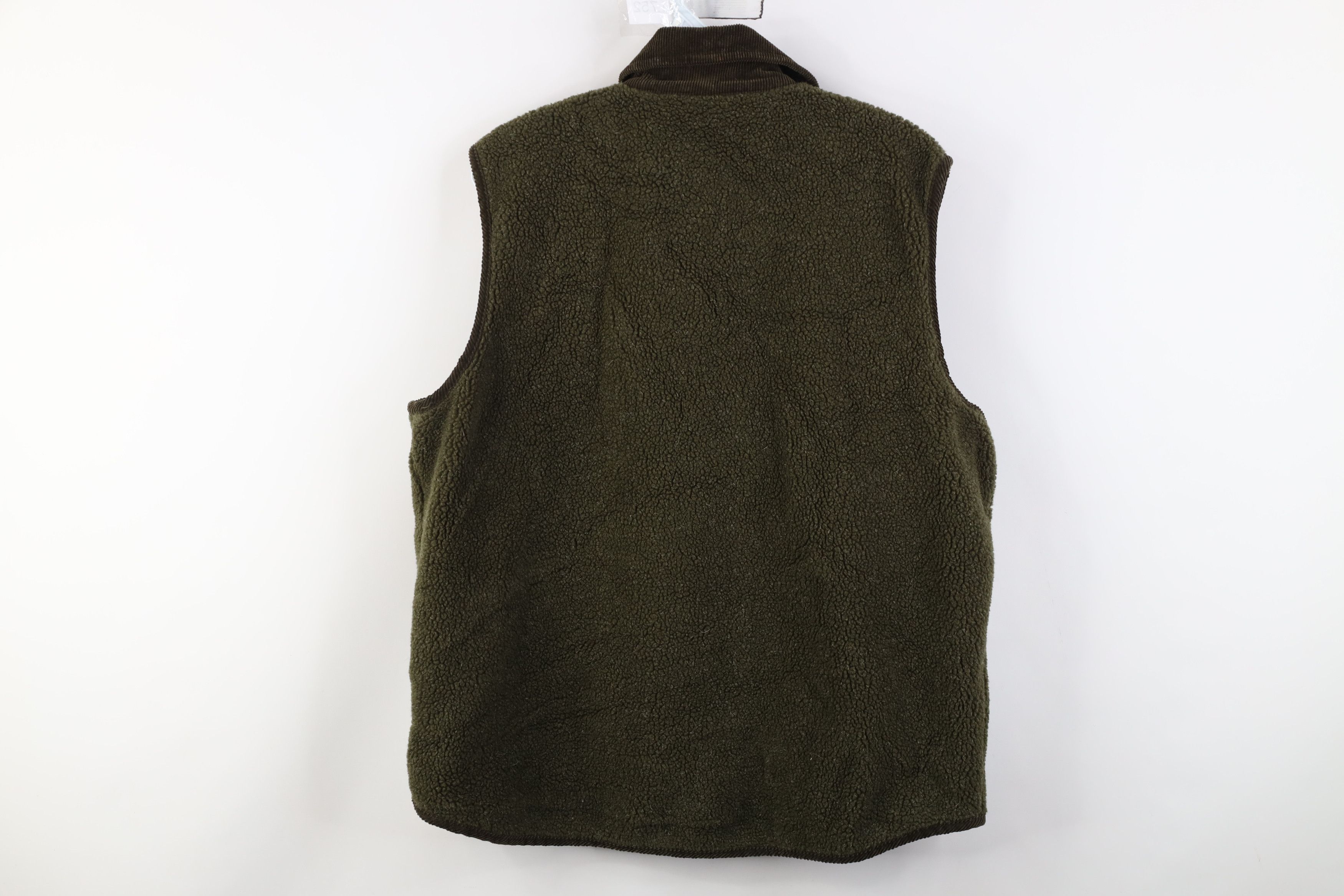 Vintage Vintage 90s Streetwear Collar Deep Pile Fleece Vest Jacket Size L / US 10 / IT 46 - 9 Thumbnail