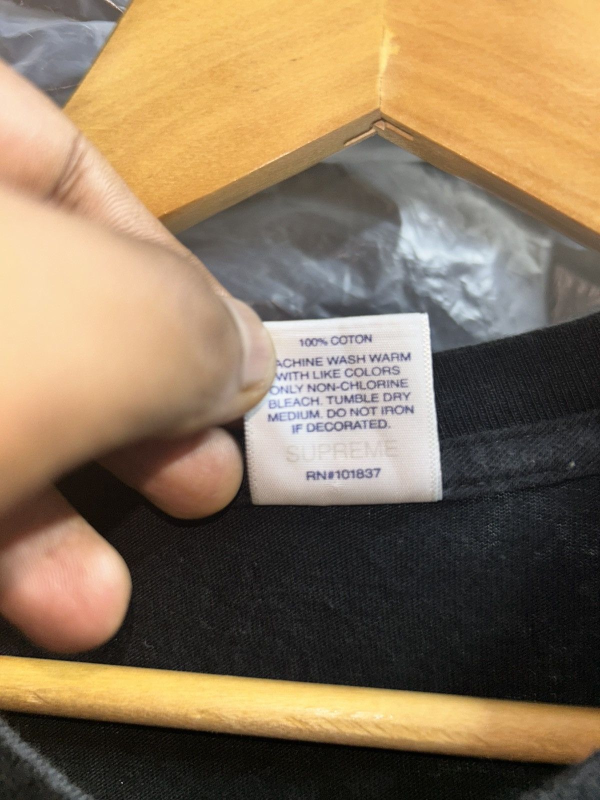 Supreme No More Shit Black Tee Size US L / EU 52-54 / 3 - 5 Thumbnail