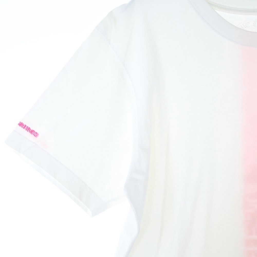 Chrome Hearts Chrome Hearts Neon Pink Stripe Logo Tee Size US M / EU 48-50 / 2 - 6 Thumbnail