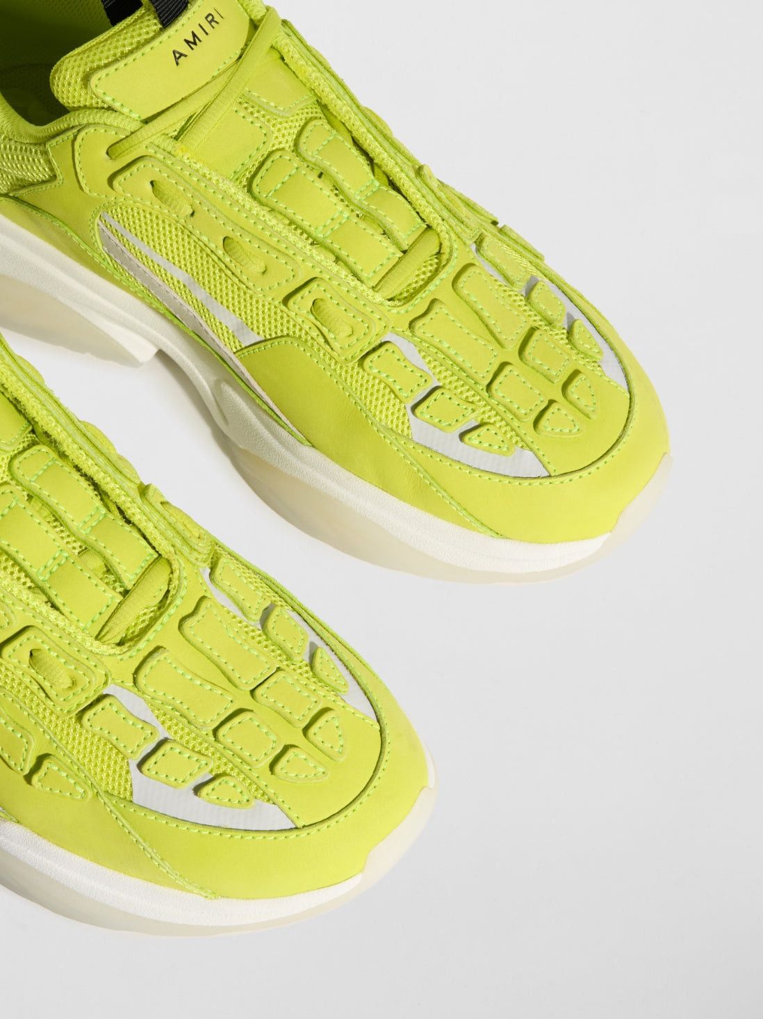 Amiri o1w1db10125 Low-Top Sneakers in Acid Green & White Size US 8 / EU 41 - 6 Thumbnail