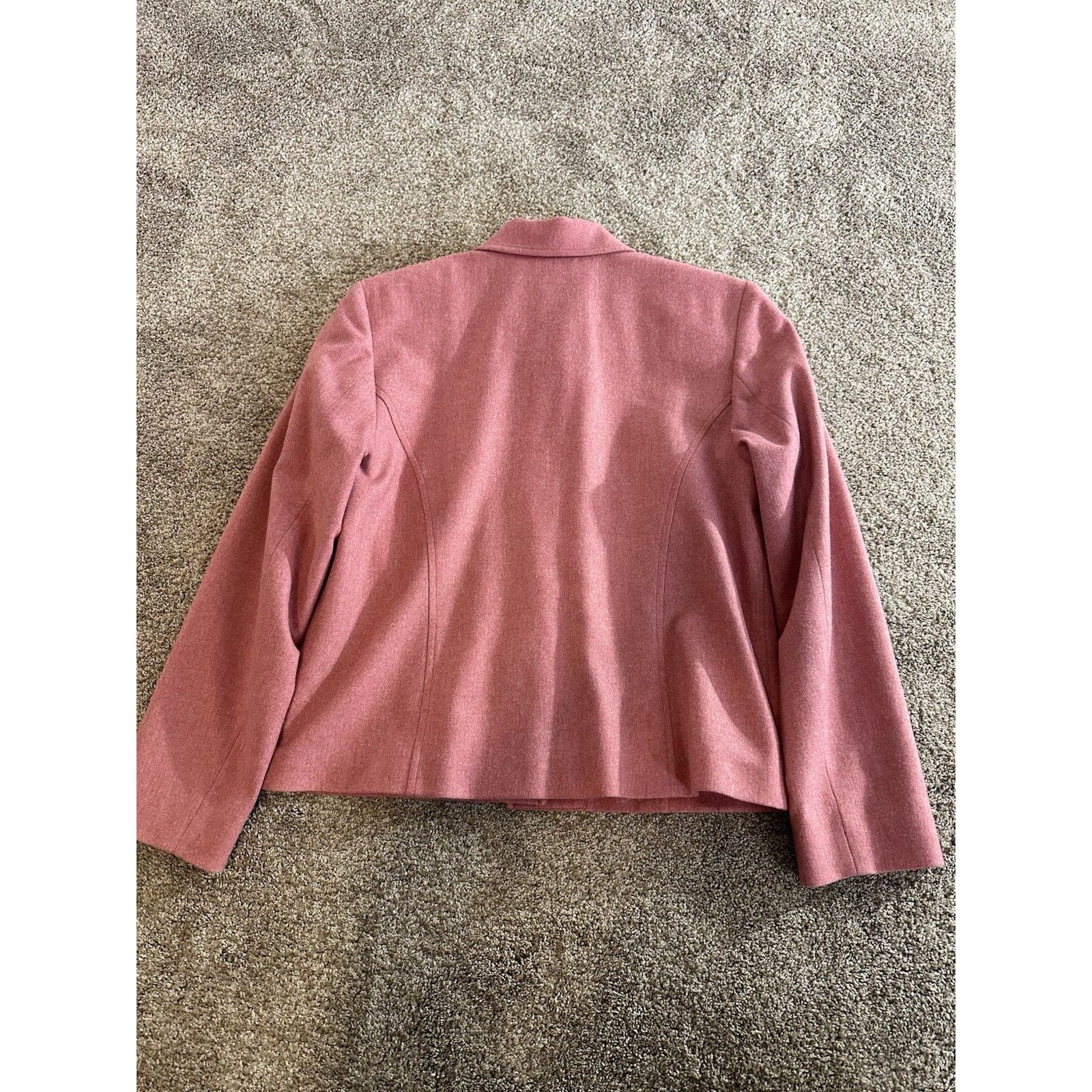 Pendleton Pendleton Blazer Womens Petite 10 Pink Virgin Wool 10P Size L / US 10 / IT 46 - 7 Thumbnail