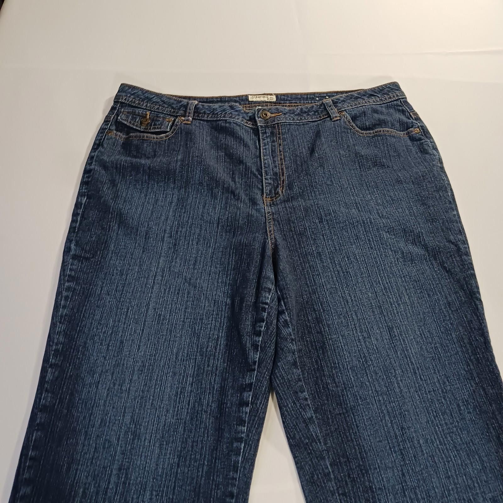 St. Johns Bay St. John's Bay RN#93677 Women's Blue Stretch Jeans Size 18W Size 38" / US 16 / IT 52 - 8 Thumbnail