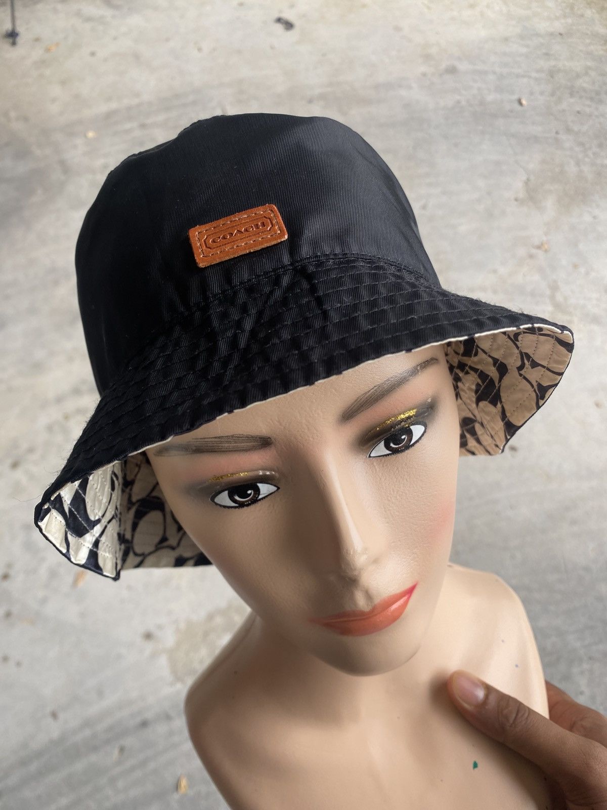 Coach reversible hat COACH REVERSIBLE SIGNATURE AND TIE DYE BUCKET HAT. NWT | eBay main image 2