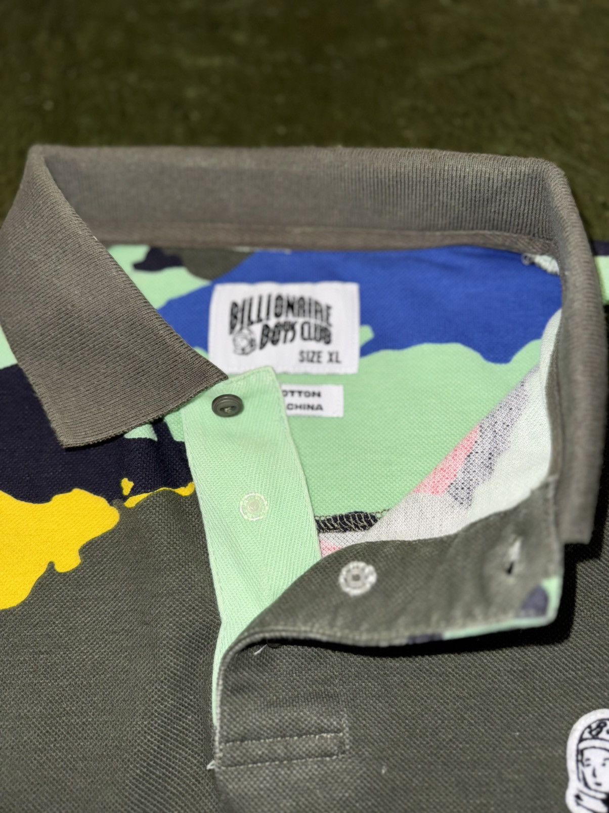 Billionaire Boys Club [XL] Billionaire Boys Club Color Camo Polo T-Shirt Green Size US XL / EU 56 / 4 - 4 Thumbnail