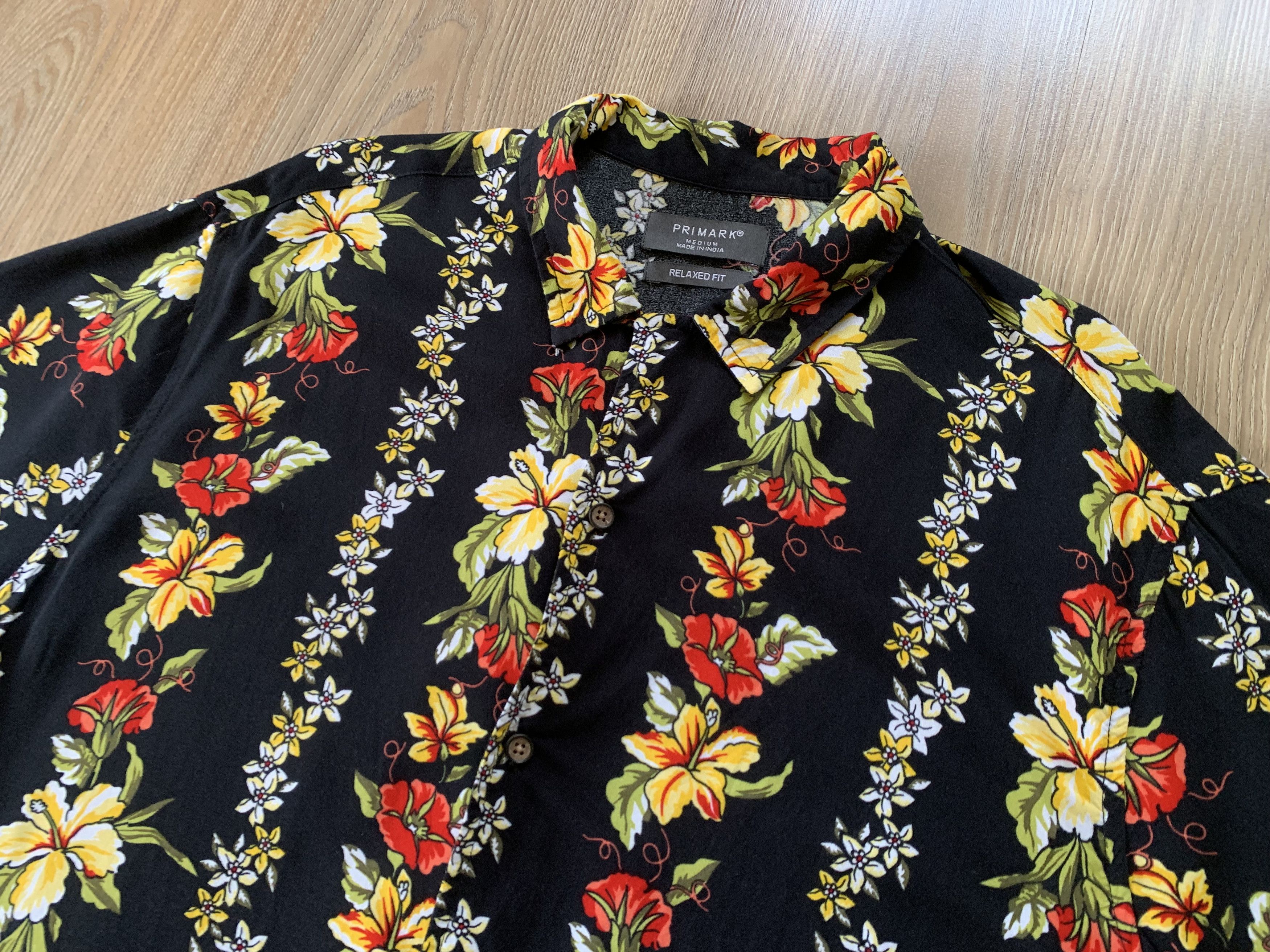 Other Primark Black Light Printed Hawaiian Shirt Size US M / EU 48-50 / 2 - 4 Thumbnail