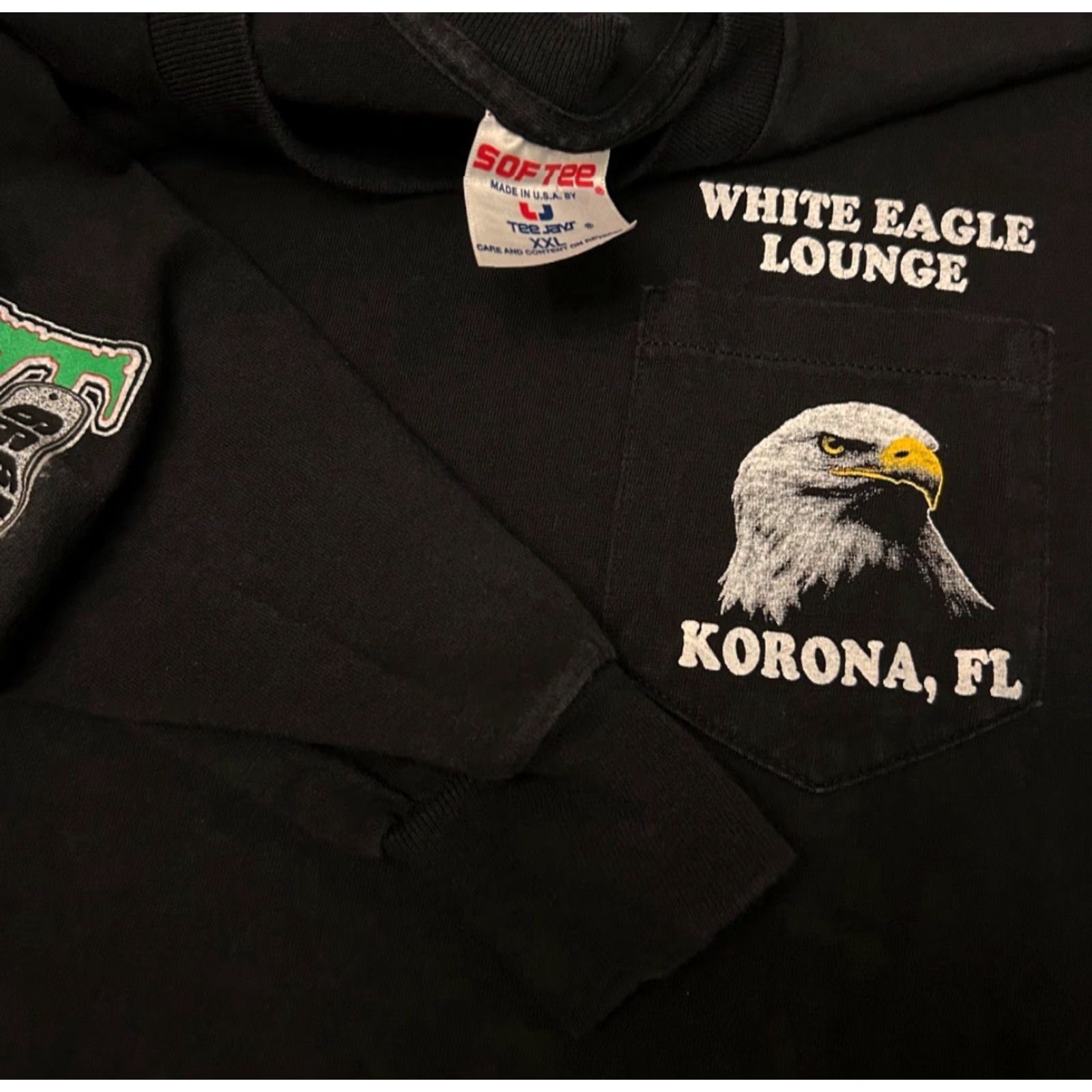 Vintage VINTAGE 90s White Eagle FL Biker Skull Sleeve Hit 1999 VTG LongSleeve Shirt 2XL Black Mens Size US XXL / EU 58 / 5 - 3 Thumbnail