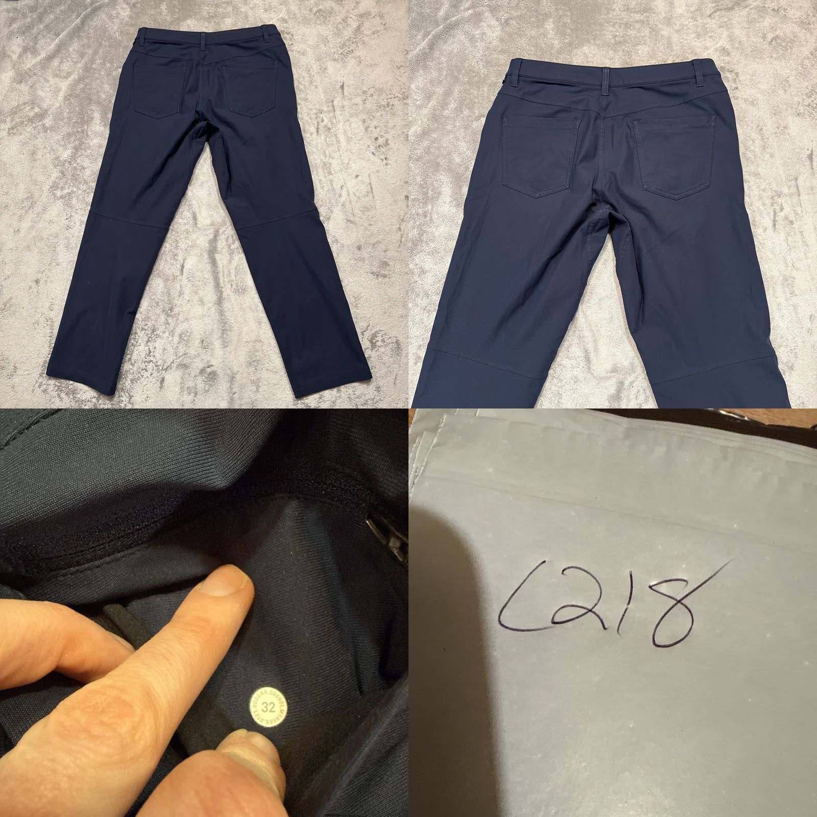 Lululemon Lululemon Pants Mens 32x29 Navy Blue ABC Classic Warpstreme Chino Performance Pant Straight Front Pockets Zipper Logo Button Men Regular 32in Inseam Size US 32 / EU 48 - 8 Thumbnail