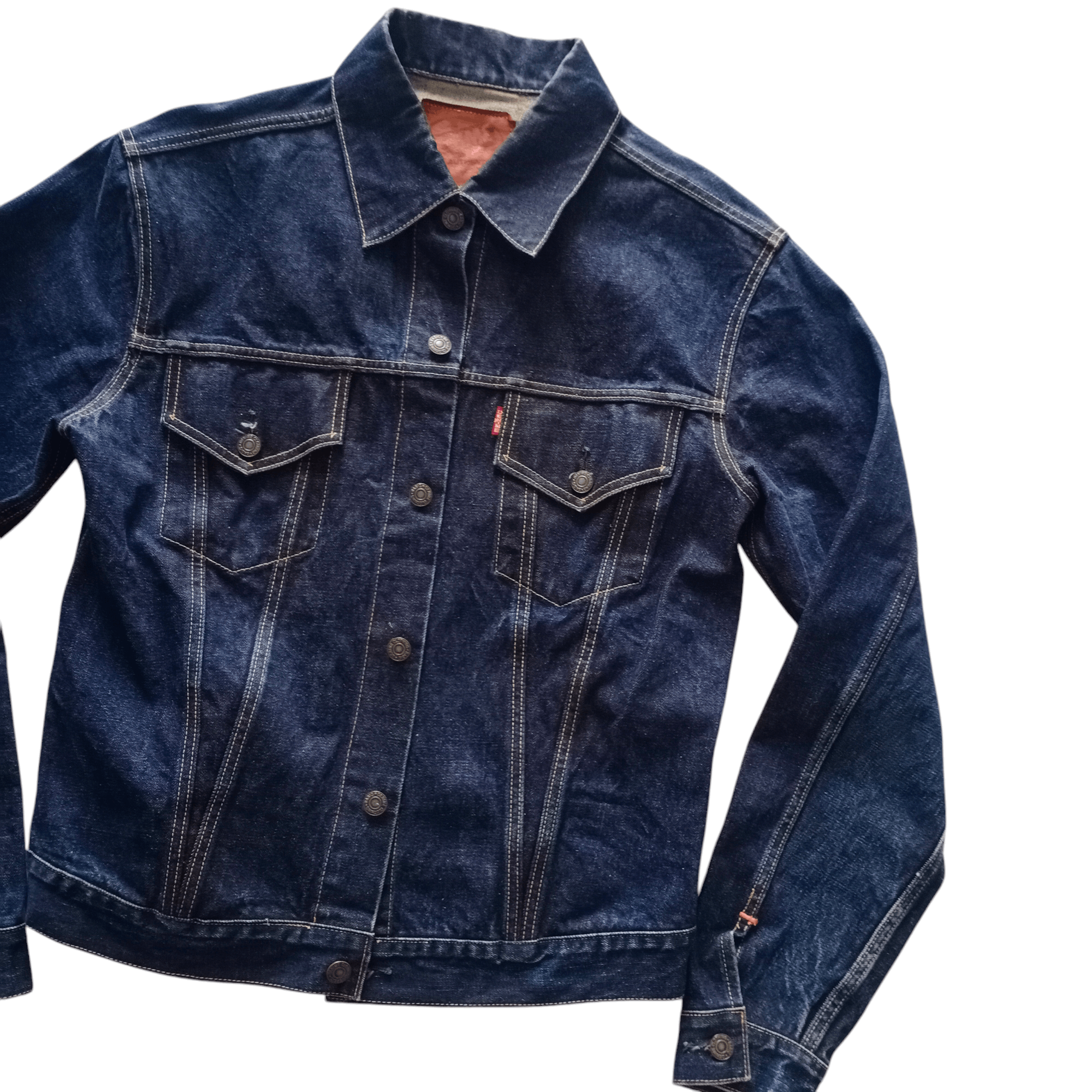 Denime × Japanese Brand Vintage Denime Lot 557 Japan Jeans Jacket Levis LVC 90 Big E Size US L / EU 52-54 / 3 - 1 Thumbnail