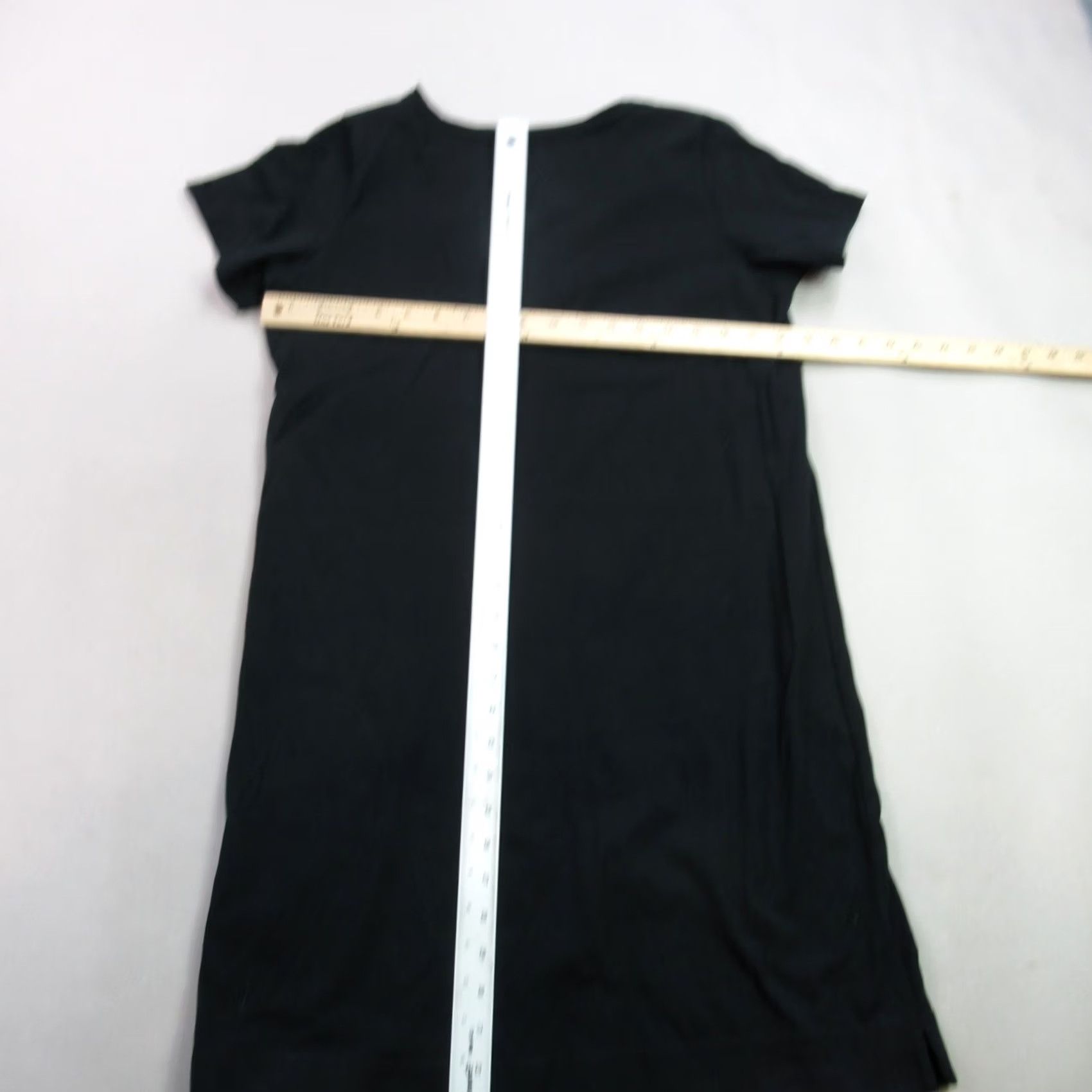 J. Jill J Jill Dress Womens Small Petite Short Sleeve Lightweight Black Casual V Neck Dress Size 28" / US 6 / IT 42 - 6 Thumbnail